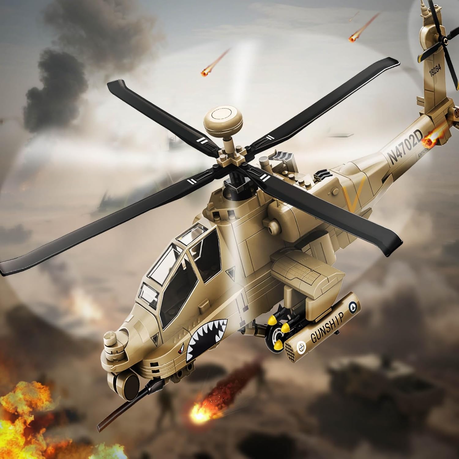 Military Helicopter 3D Puzzle - Medaid International