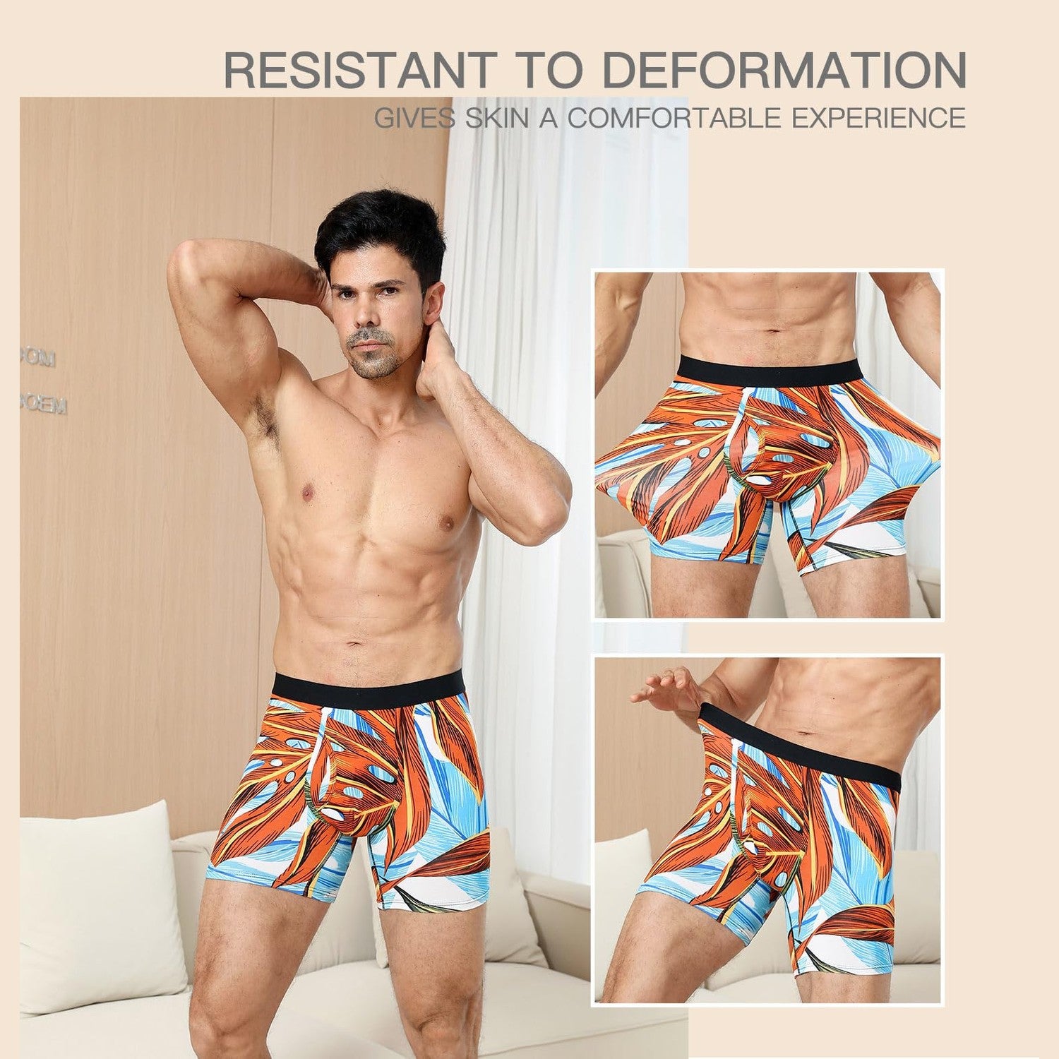 HAVVIS Men's Performance Underwear Boxer Briefs Soft Comfortable Bamboo Viscose Underwear for Men Multipack (as1, alpha, x_l, regular, regular, Boxer Briefs : B02-6 Pack) - Medaid International