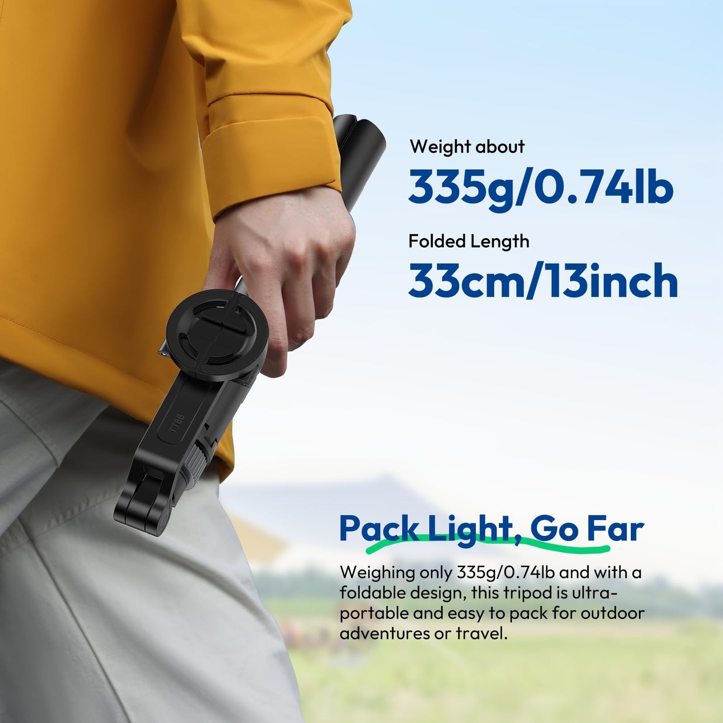 ULANZI TT88 Magnetic Tripod for iPhone 17, 57" Extendable Selfie Stick w Remote, 2-in-1 Phone Clip & Dual Cold Shoe Mounts-Lightweight Phone Tripod Stand for Vlogging, Travel, Video Recording, Black - Medaid International