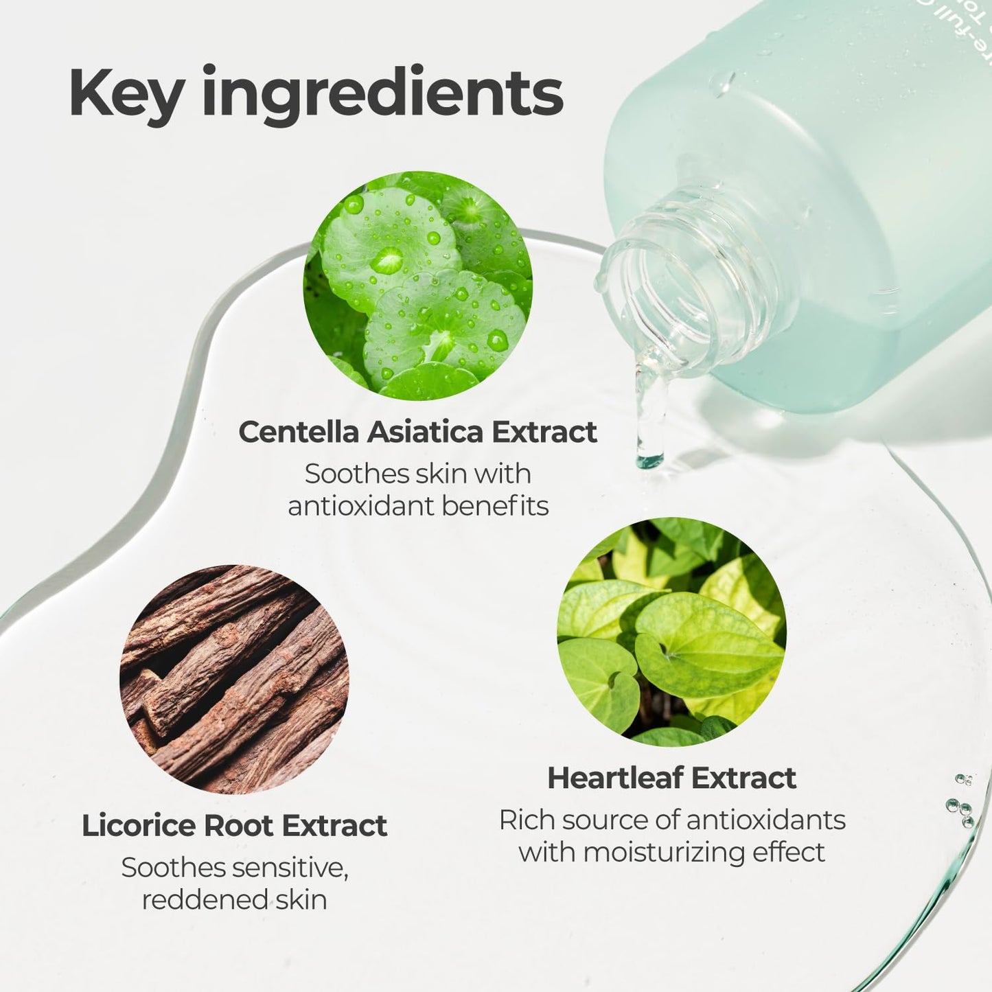 numbuzin No.1 Toner | Pure-Full Calming Herb Toner | Breakouts, Redness, Excess Oil Control | Centella Asiatica, Heartleaf, Licorice Root | Acne-Prone, Sensitive Skin | 10.14 fl. oz. - Medaid International