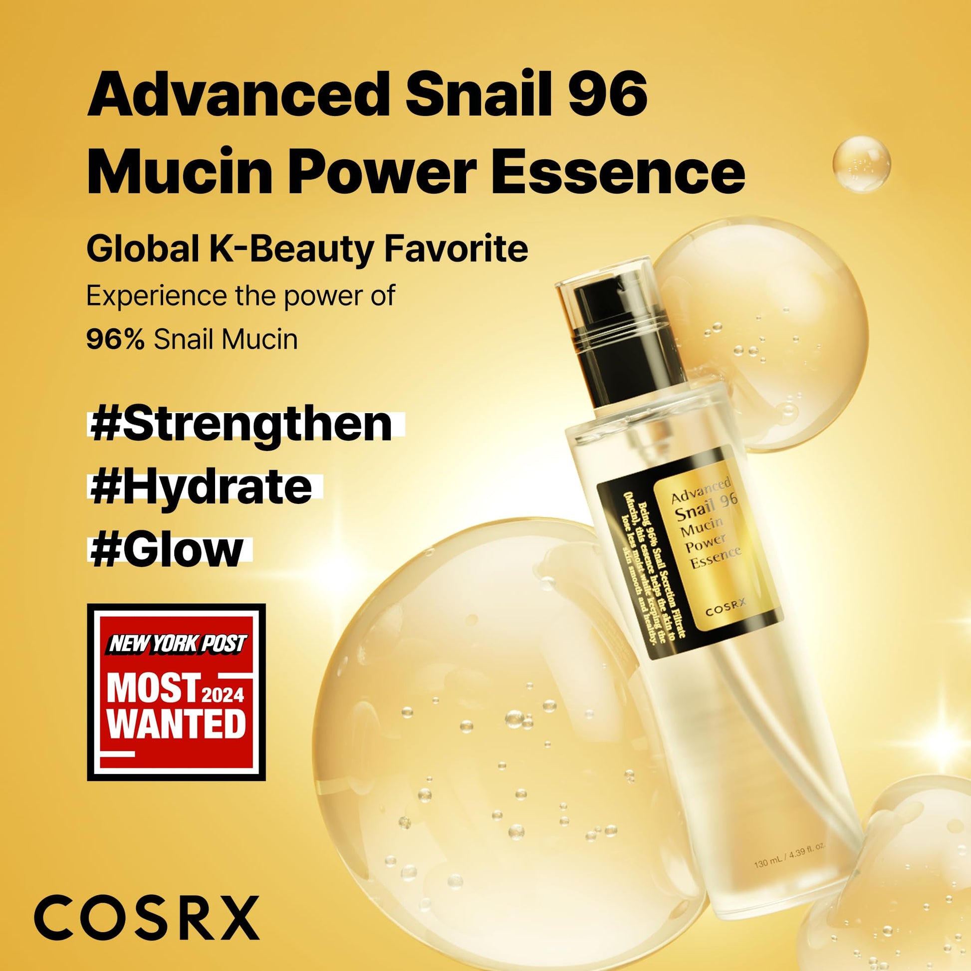 COSRX Snail Mucin Repairing Serum 100ml, Hydrating Serum for Face with Snail Secretion Filtrate for Dull Skin & Fine Lines, Korean Skin Care - Medaid International