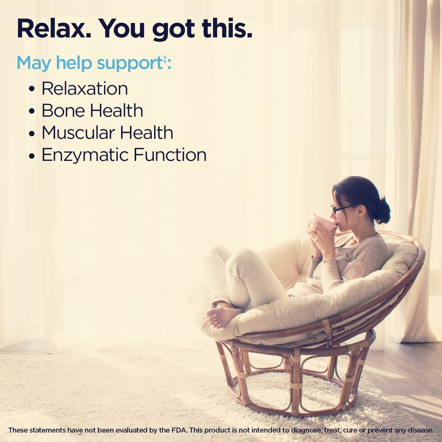 KAL Magnesium Glycinate, New & Improved Fully Chelated High Absorption Formula with BioPerine, Bisglycinate Chelate for Stress, Relaxation, Muscle & Bone Health Support, 60 Servings, 240 VegCaps - Medaid International