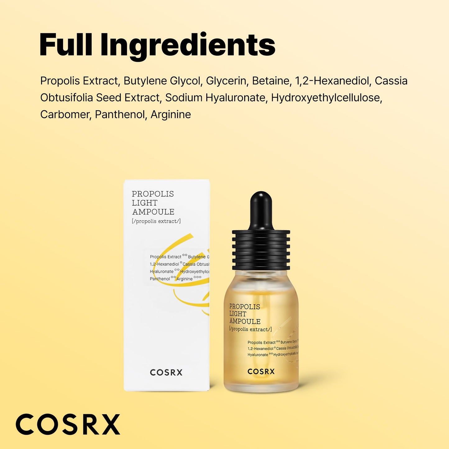 COSRX Propolis Ampoule, Glow Boosting Serum for Face with 73.5% Propolis Extract, 1.01fl.oz/30ml, Hydrating Essence for Sensitive Skin, Fine Lines, Uneven Skintone, Korean Skincare - Medaid International