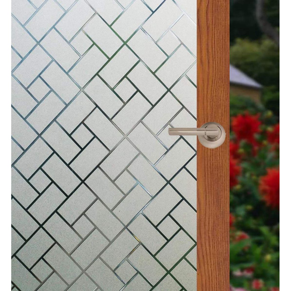 Arthome Privacy Window Film Decorative Film Frosted Film Stained Film Static Cling UV Protection Heat Control Sticker for Home Kitchen Office Living Room Bathroom Bedroom 23.6 inches by 100 inches - Medaid International