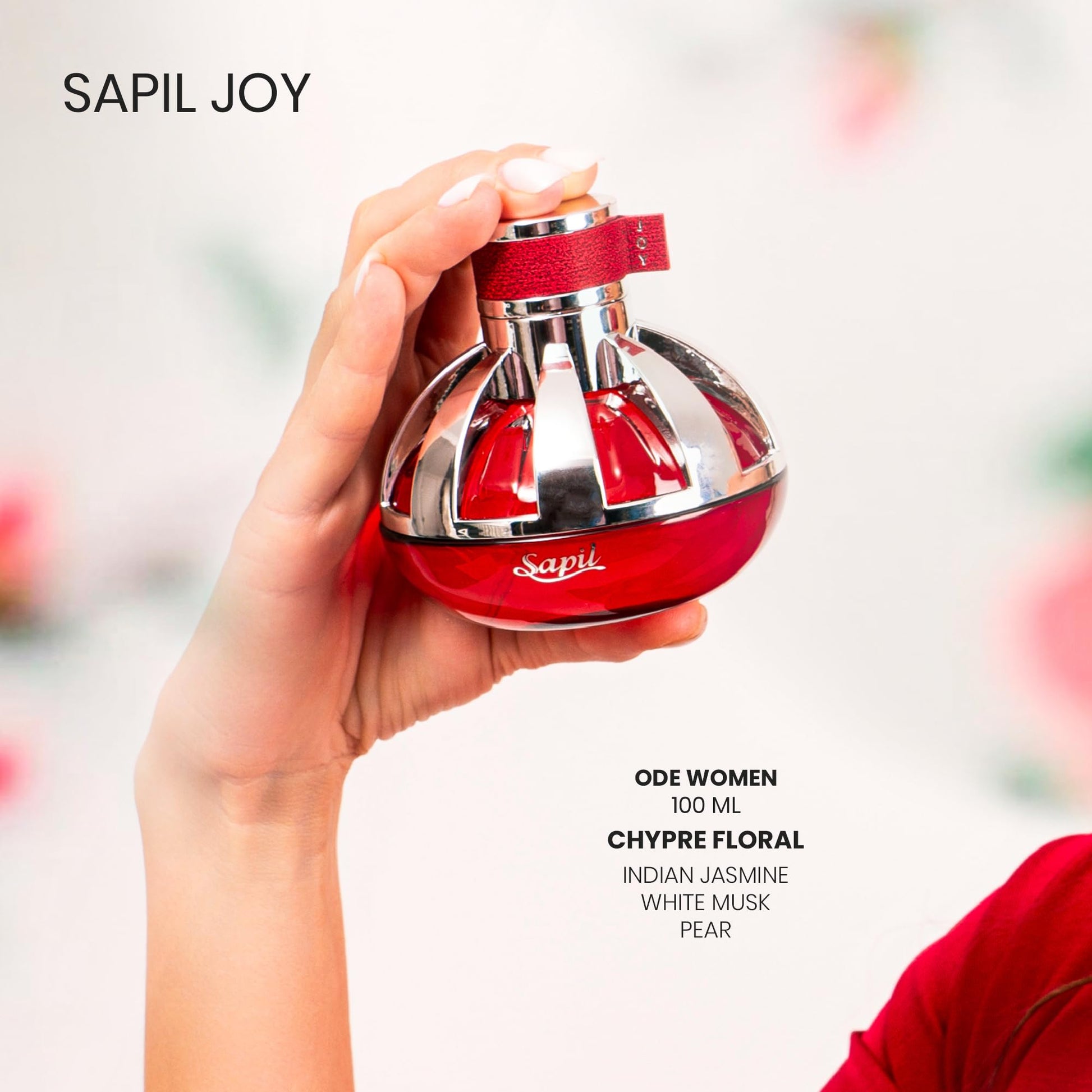 Sapil Joy Eau de Parfum for Women – Long-lasting Dubai Perfume – Fruity, Floral, Musky & Vanilla Scent – Luxurious Arabic Perfume for Women – 3.4 Oz (100 ml) – Affordable Luxury for Daily&Evening Wear - Medaid International