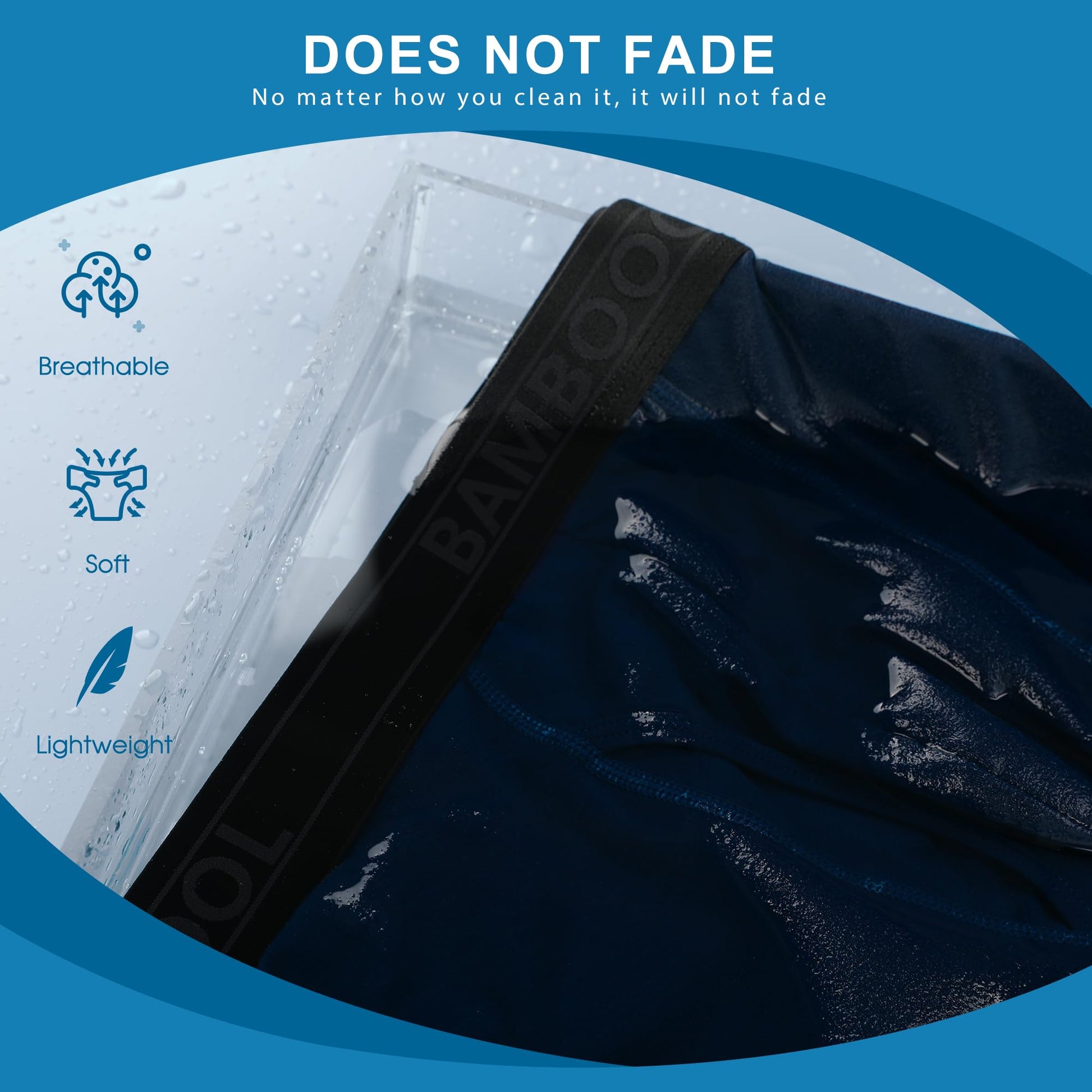 BAMBOO COOL Breathable Men's Underwear Modern Multipack Comfortsoft Moisture-Wicking Boxer Briefs 6 Pack M - Medaid International