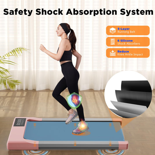 Lacuffy 2024 Upgraded Walking Pad Treadmill, Smart Walking Pad, Quiet Under Desk Treadmill for Home Use, Remote Control & App-Enabled, No Assembly Required, Fitness Data Recording - Medaid International