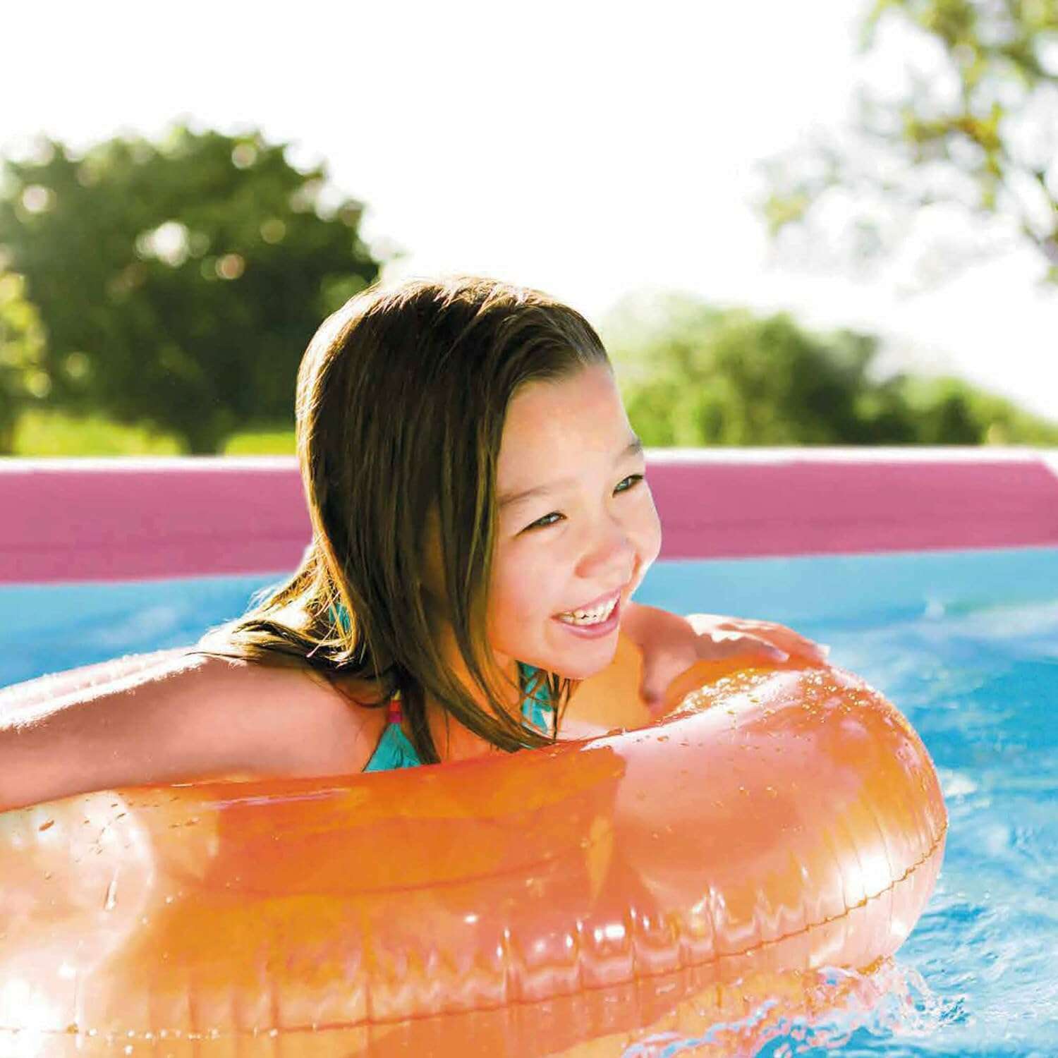 Pink Metal Frame Pool - Medaid International