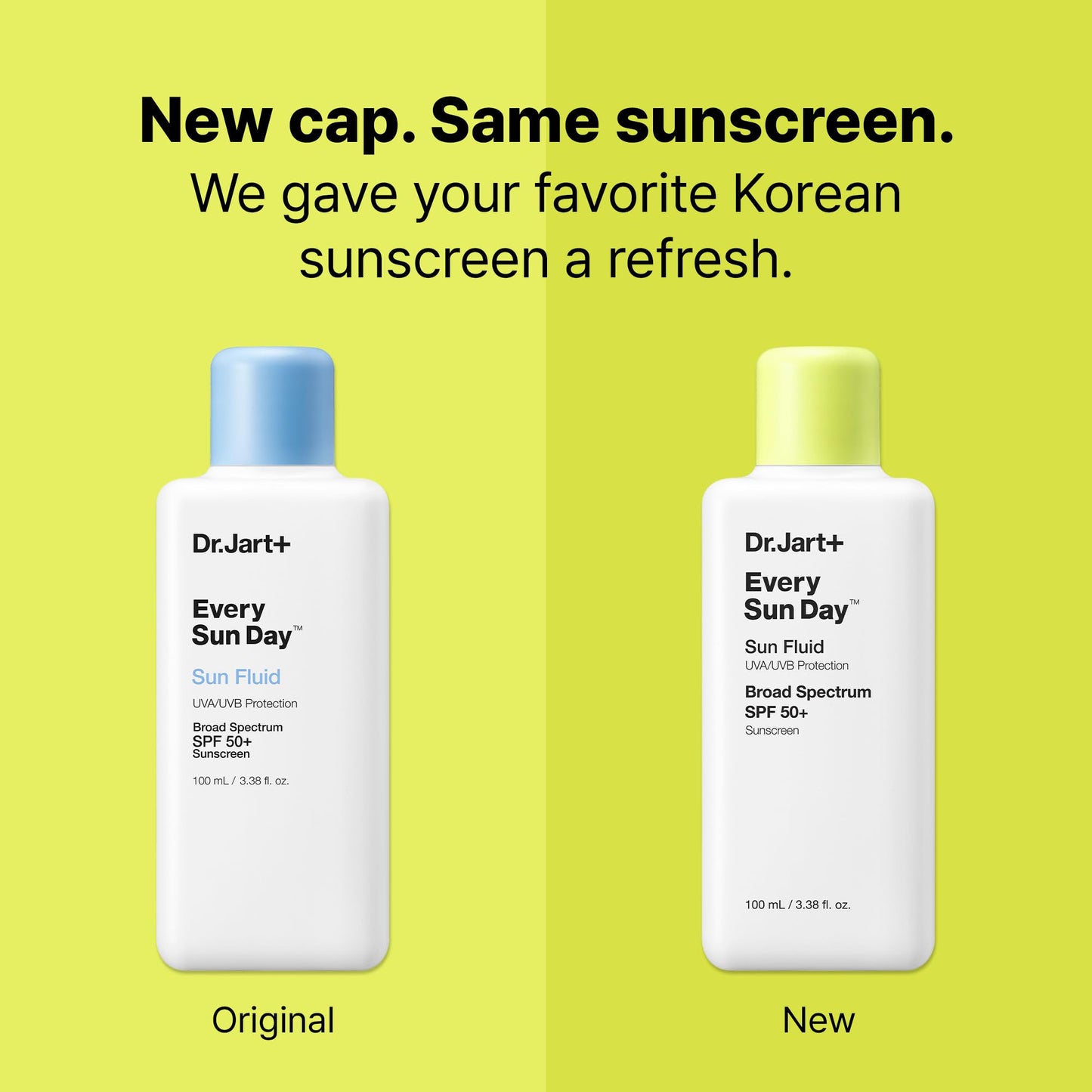 Dr.Jart+ Every Sun Day Sun Fluid Korean Sunscreen SPF 50+ for Face | Korean Skin Care, 3.38 Fl Oz - Medaid International