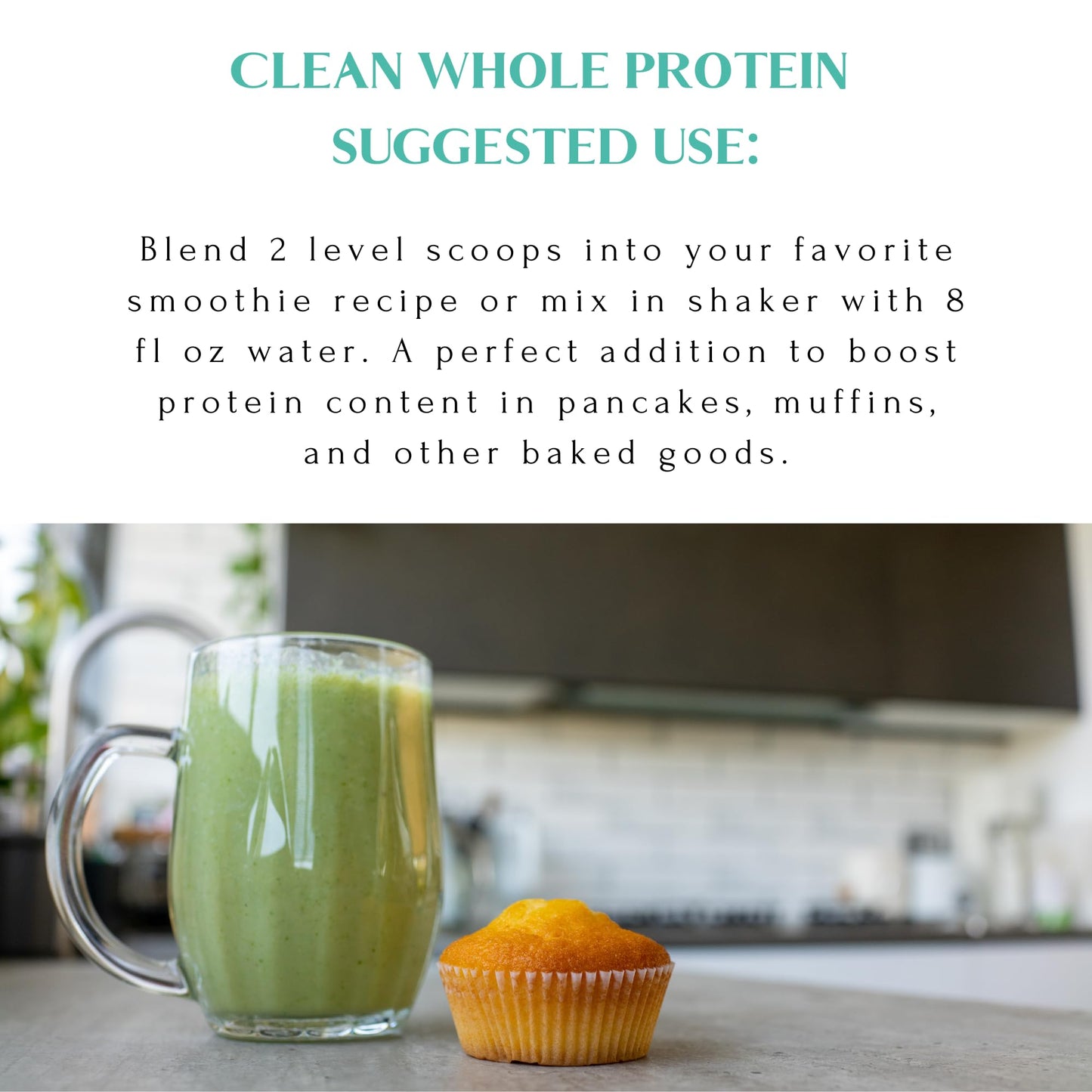 Mt. Capra Clean Whole Protein | Grass-Fed Goat Protein with Whey and Casein Protein | No Bloat, Build and Maintain Muscle, 20 g Protein per Serving, No Sweeteners | 13 Servings - 400 g - Medaid International