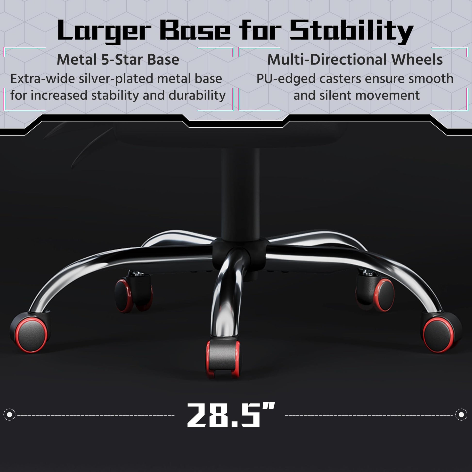 Yaheetech Gaming Chair, Video Game Chair with Massage Lumbar Support and Footrest Height Adjustable Ergonomic Computer Chair with Swivel Seat and Headrest, Black/Red - Medaid International