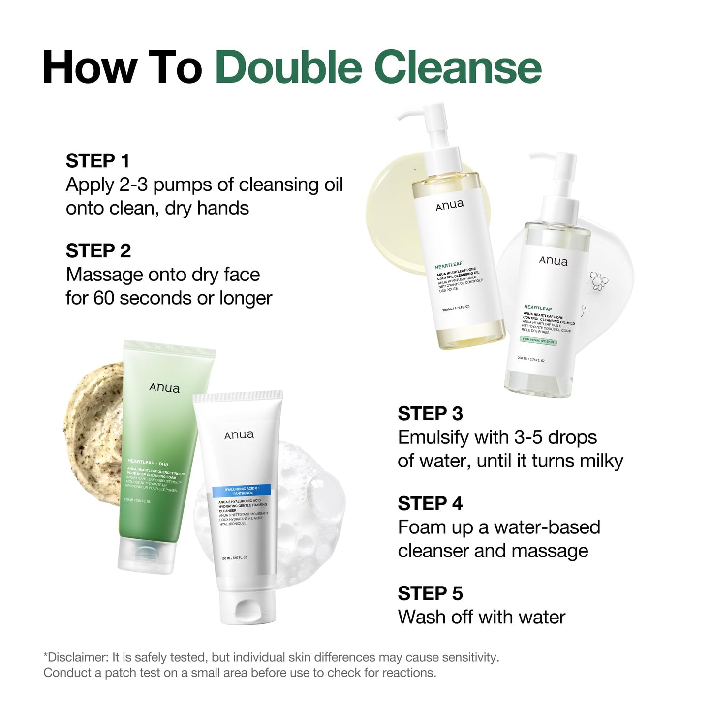 Anua Heartleaf Pore Control Cleansing Oil, Oil Cleanser for Face, Makeup Blackhead Remover, Korean Skin Care 6.76 fl oz(200ml) (original) - Medaid International