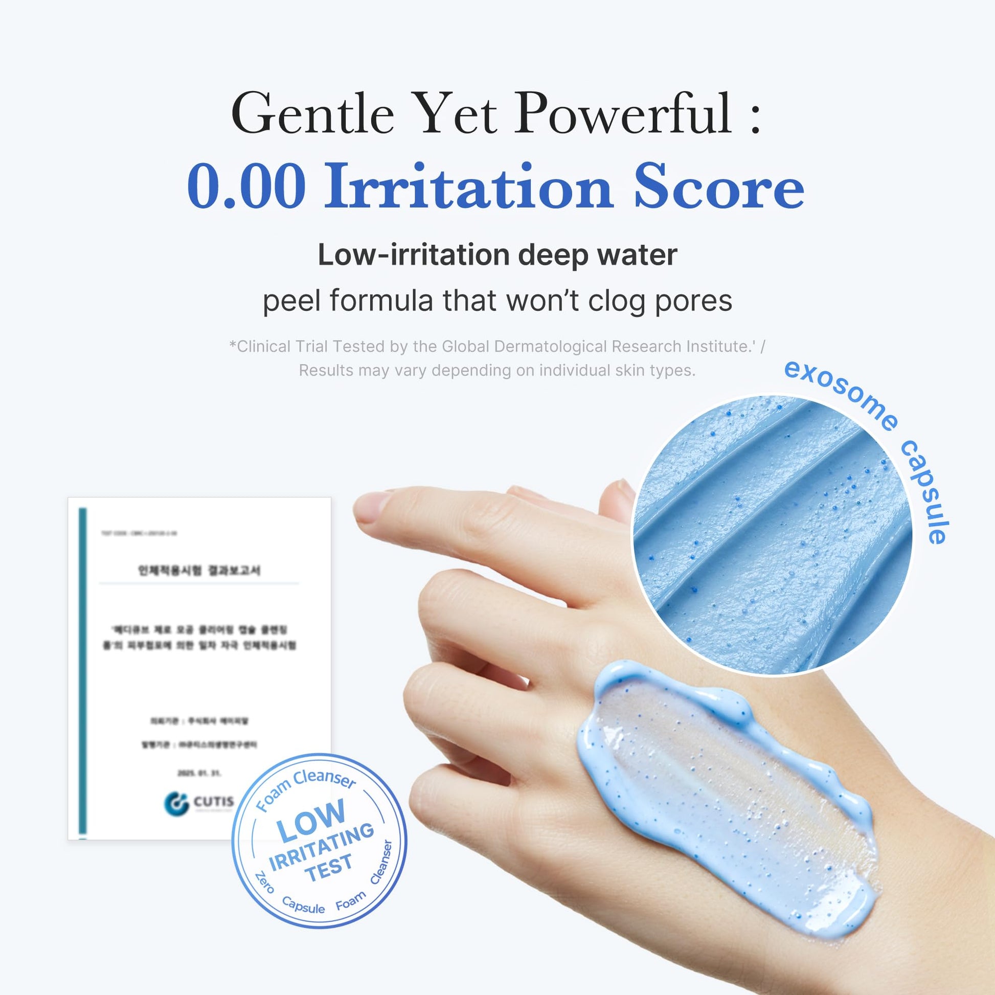 medicube Zero Pore Clear Blue Capsule Facial Deep Cleanser for Skin Texture, Blackhead & Pore Care | AHA, BHA & PHA for Double Cleansing, Daily Gentle Face Wash, Korean Skincare | 120g / 4.23 oz - Medaid International