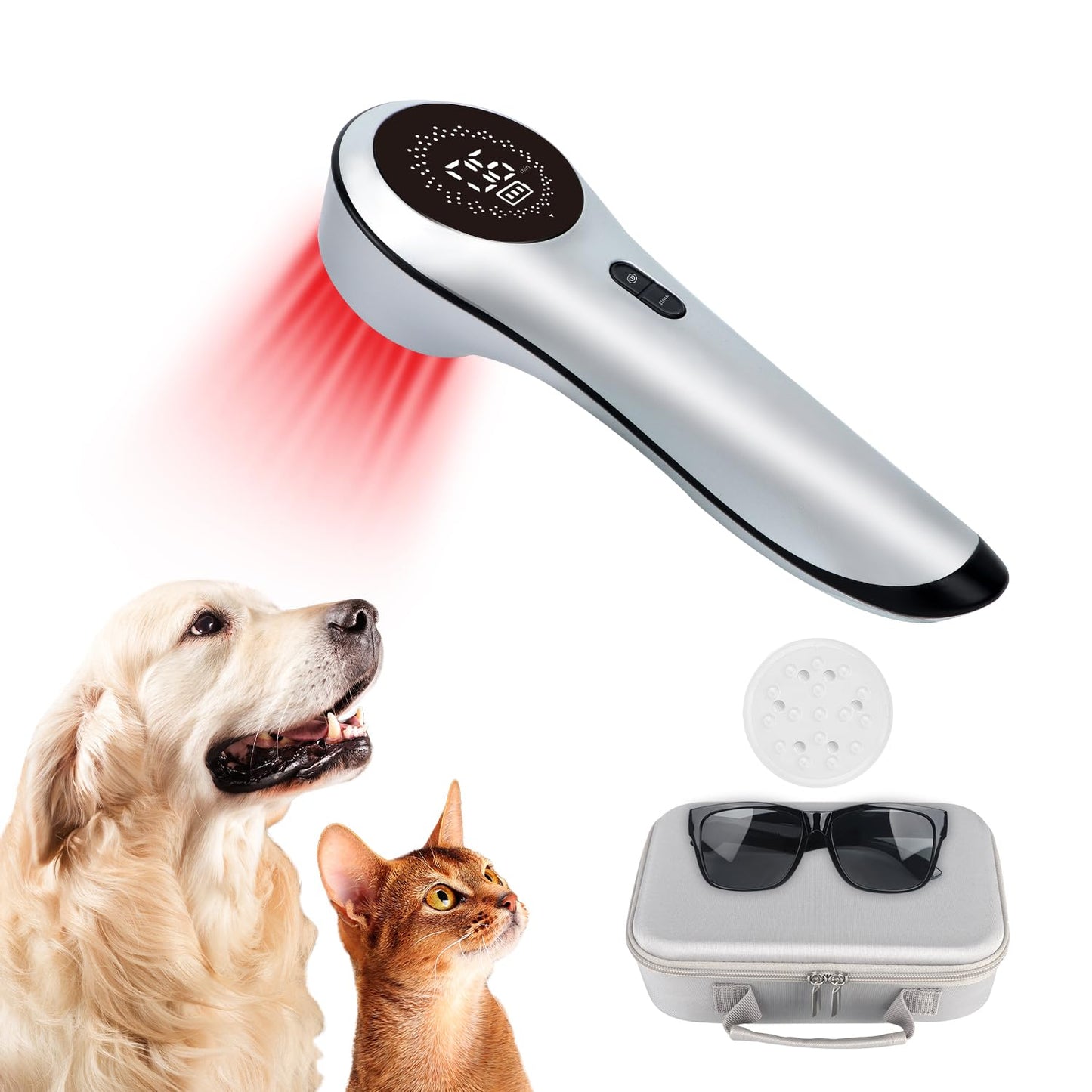 BETISBE Cold Laser Therapy for Pet Animals Vet Muscle & Joint Pain Relief Wound Healing Care，Reduces Inflammation，Near Infrared Light Therapy Device for Dogs Cats Horses with Upgrade Magneti Cover - Medaid International