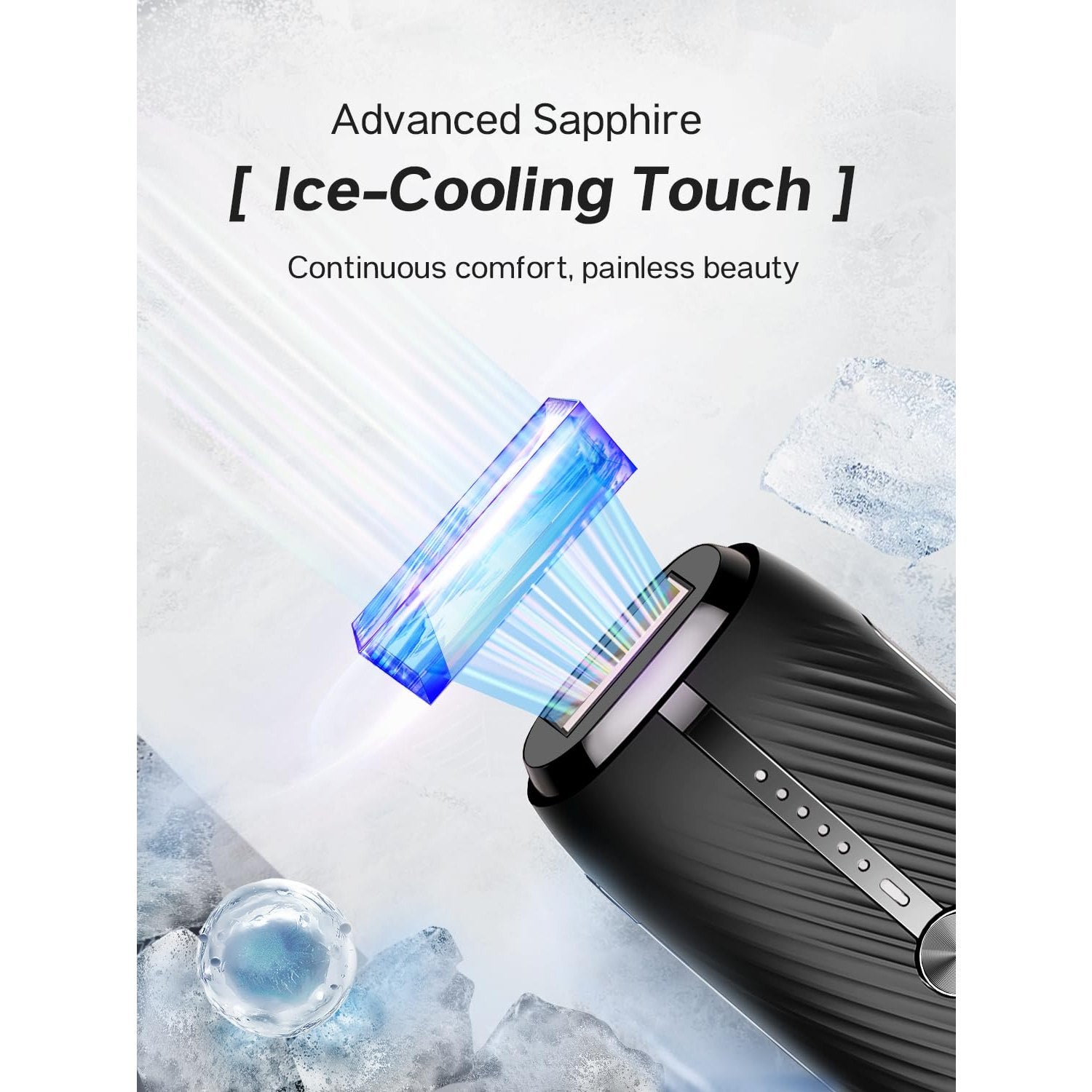 Blex Laser Hair Removal for Women and Men, IPL Hair Removal Device Effective in 2 Weeks, with Ultra-Fast 0.2s Light Emission, Comfortable and Painless, Black - Medaid International