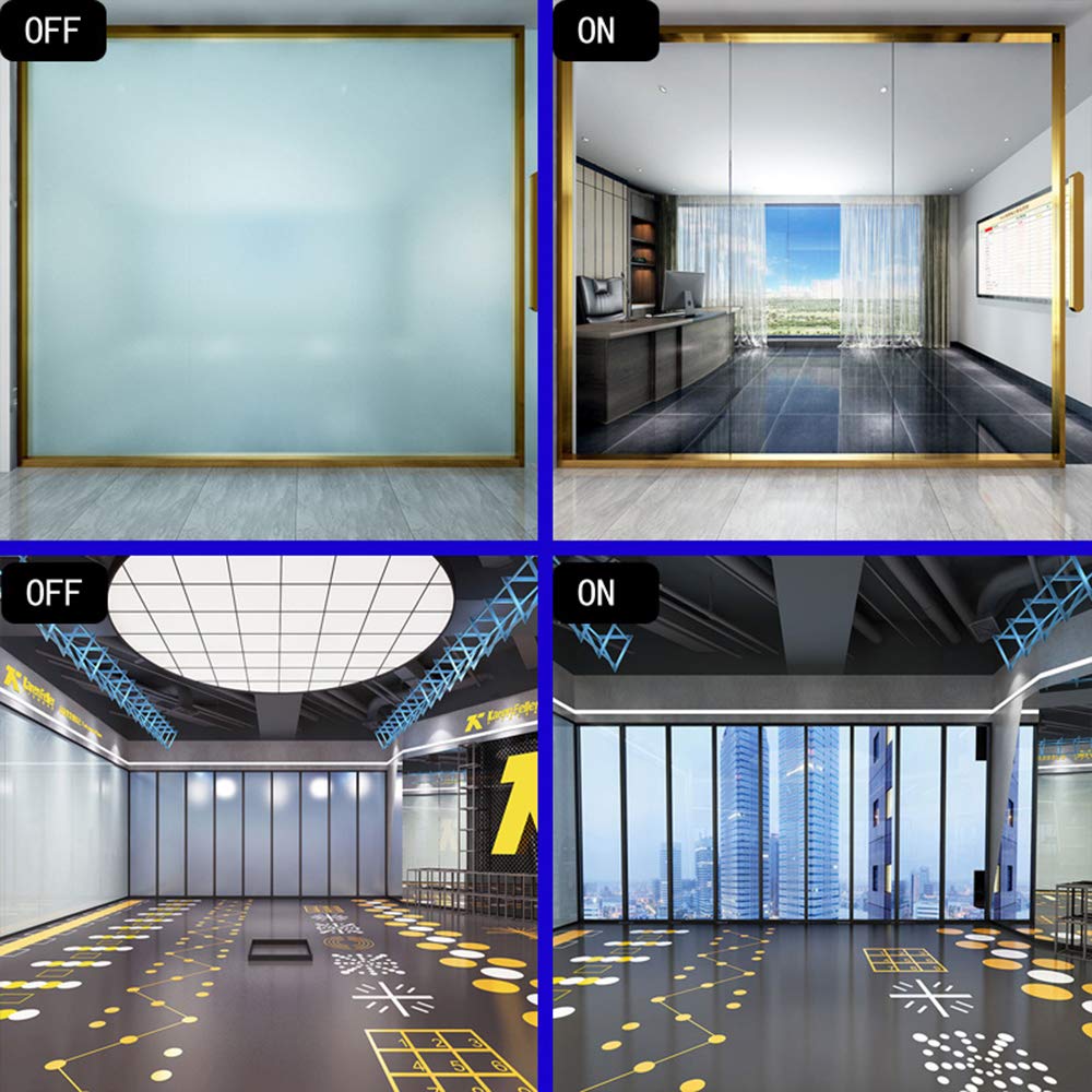 Switchable Adhesive Smart Film PDLC Electronic Smart Tint Glass Sticker for Home Office Window, 6Inch x 8.2Inch - Medaid International