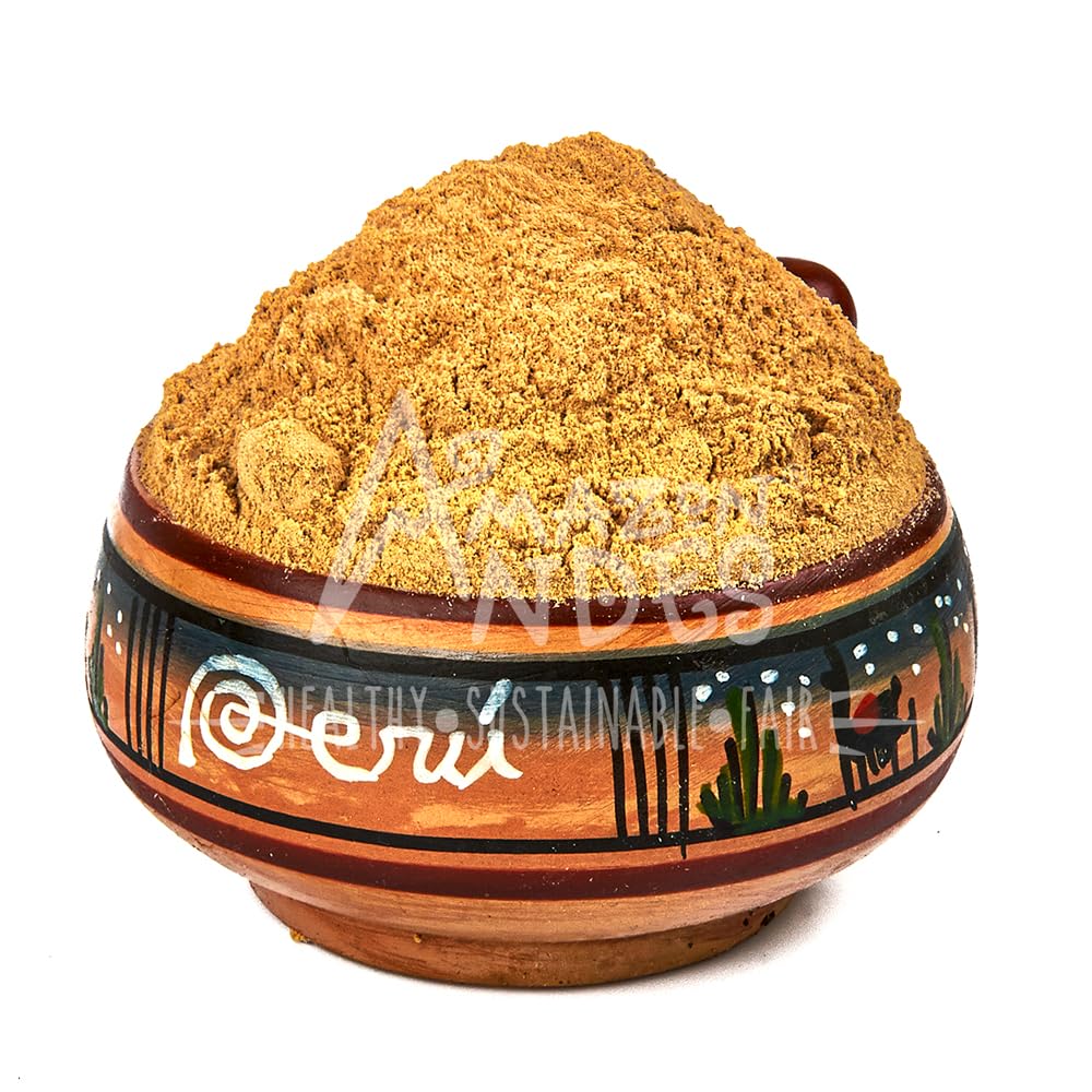 Amazon Andes Black Maca Root Powder (Lepidium meyenii) - contains Carbohydrates & Minerals - Adaptogen superfood & Health Promoter - Gelatinized, Vegan, Non-GMO & Allegen-free - 7 Ounce (40 Servings) - Medaid International