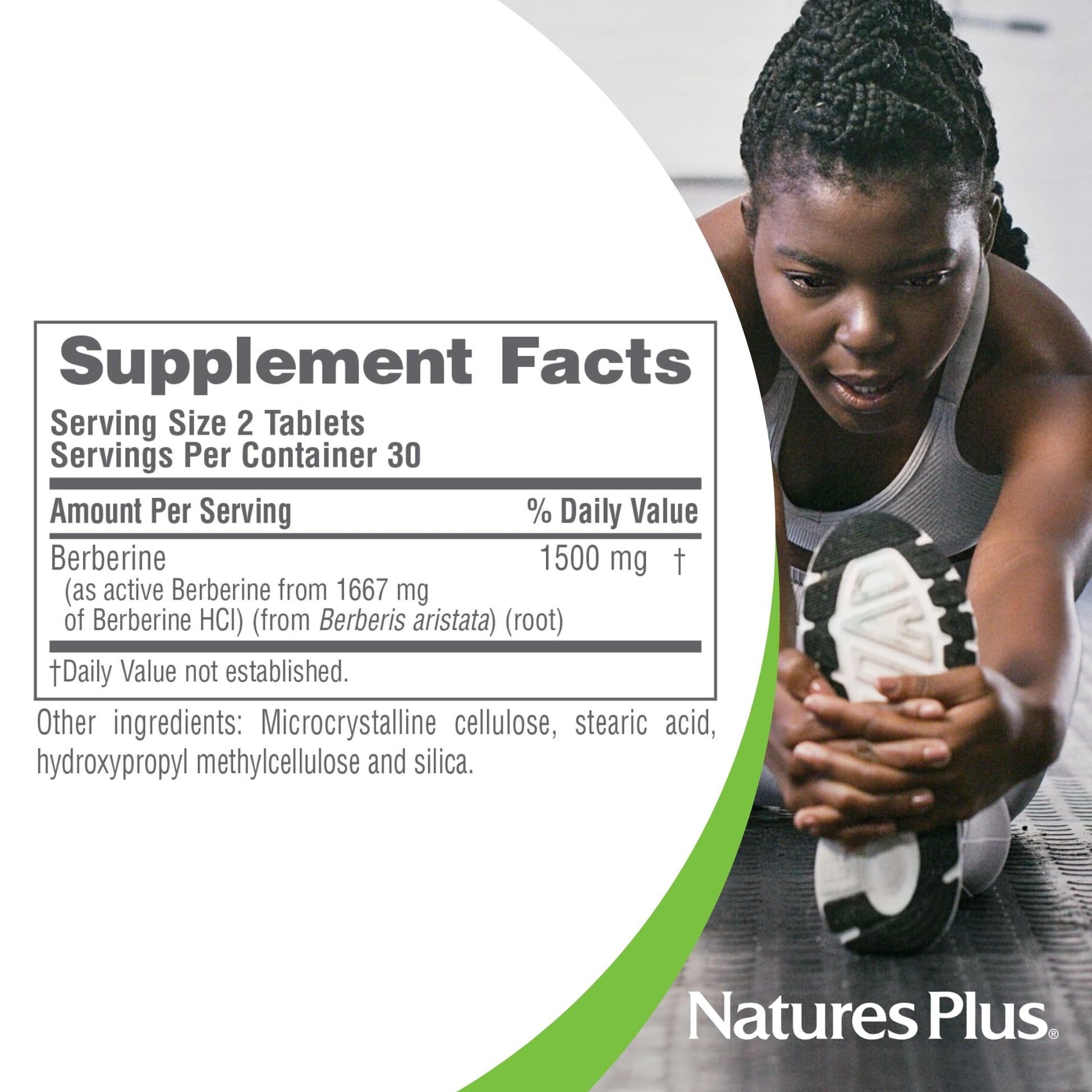 Natures Plus PRO Berberine 1500 mg - 60 Tablets - Supports Healthy Metabolism - Non-GMO, Vegan & Gluten Free - 30 Servings - Medaid International