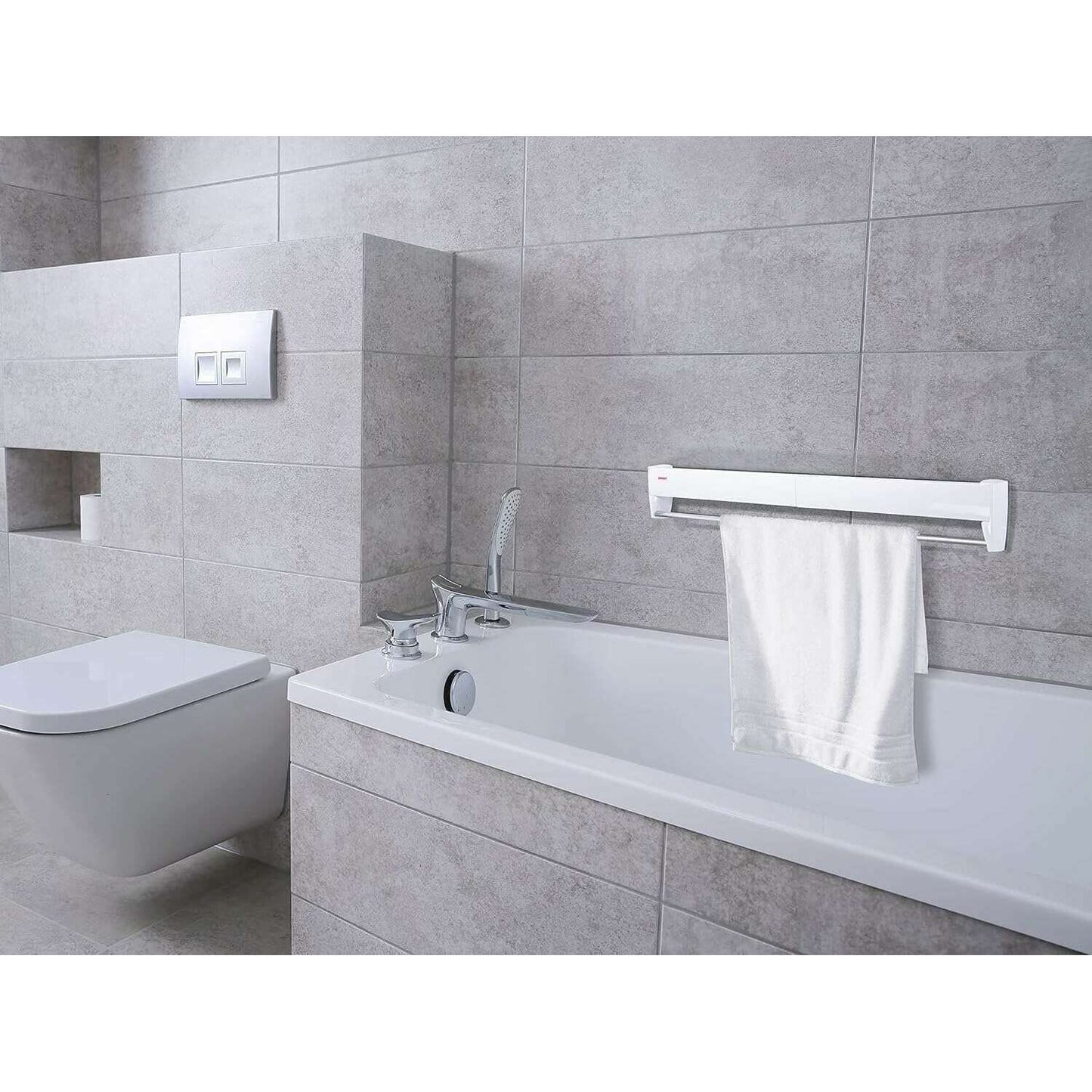 Wall Dryer Telefix, Retractable Plastic Clothes Drying Rack - Medaid International