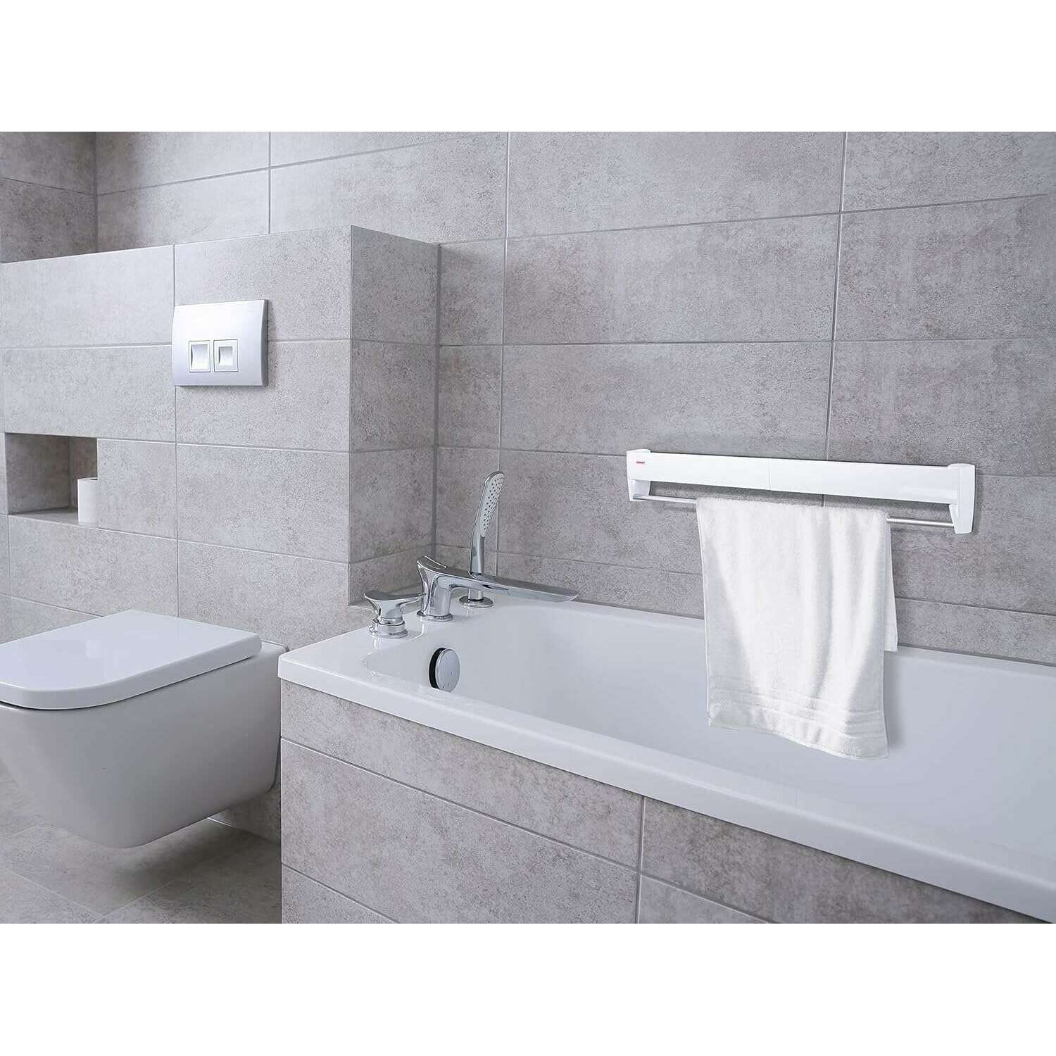 Wall Dryer Telefix, Retractable Plastic Clothes Drying Rack - Medaid International