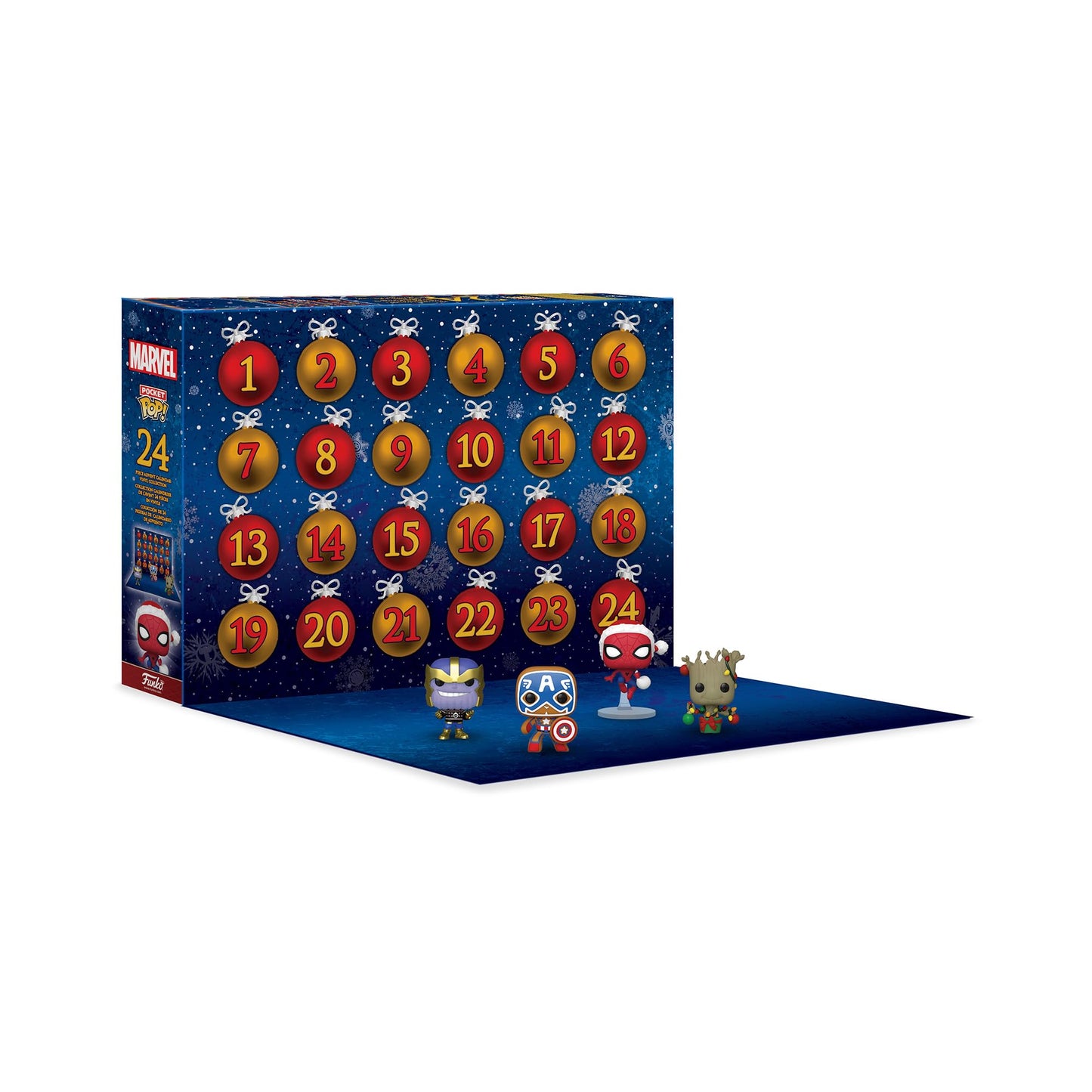 Funko Pop! Advent Calendar: Marvel - 24 Days of Surprises - Collectible Vinyl Mini Figures - Mystery Box - Gift Idea - Holiday Present for Girls, Boys & Kids - Christmas Countdown - Medaid International