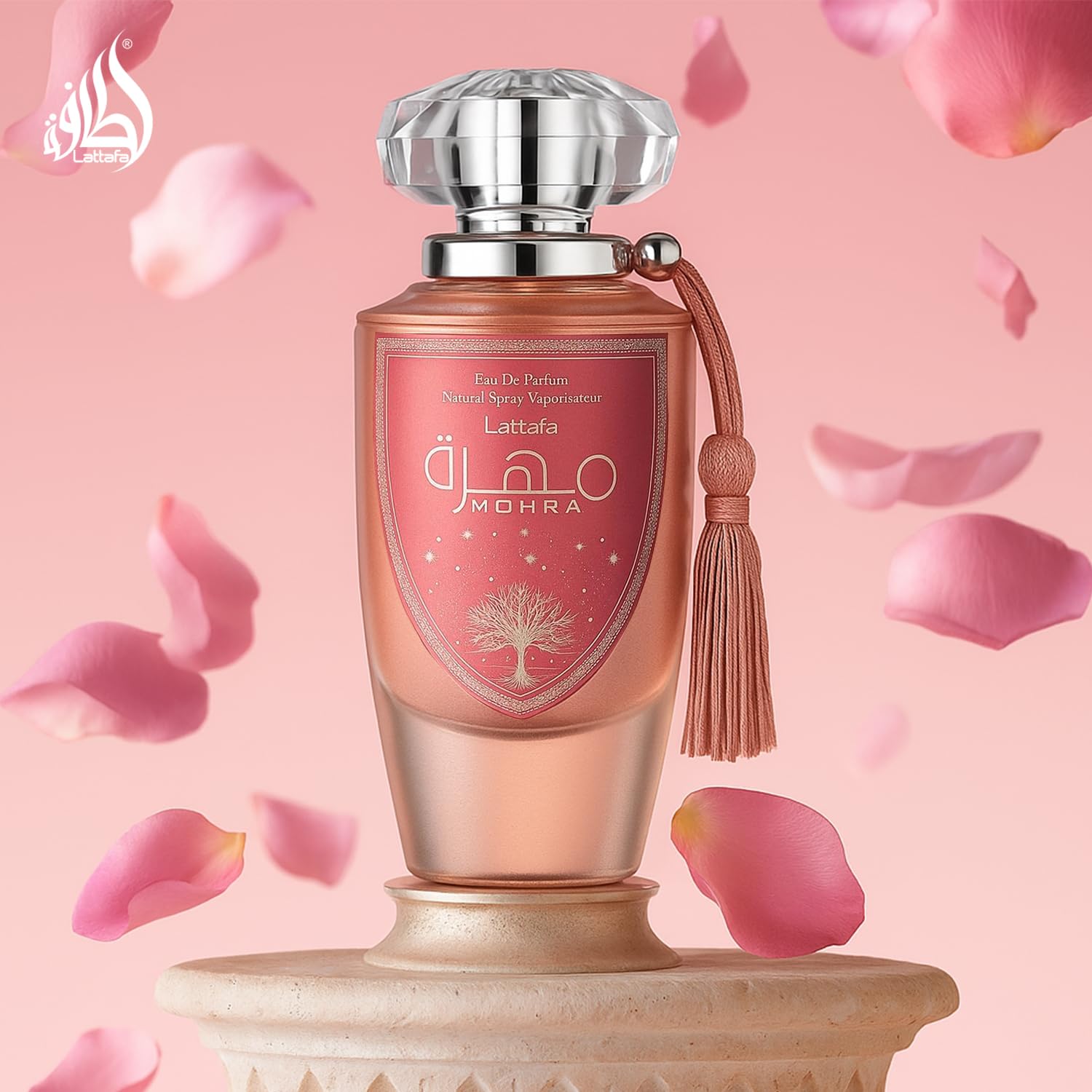 Lattafa Mohra Silky Rose for Women Eau de Parfum Spray, 3.4 Ounce / 100 ml - Medaid International
