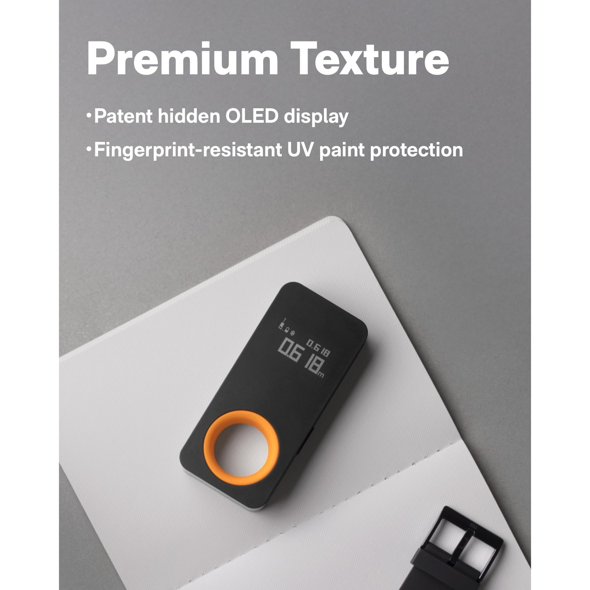 HOTO Laser Measuring Tool, Pocket-Size 98Ft Digital Laser Tape Measure ±2mm Accuracy, USB-C Rechargeable, OLED Display, Ft/M/in Unit Conversion, Real-time Data Sync, Cool Gadgets for Men & Home Use - Medaid International