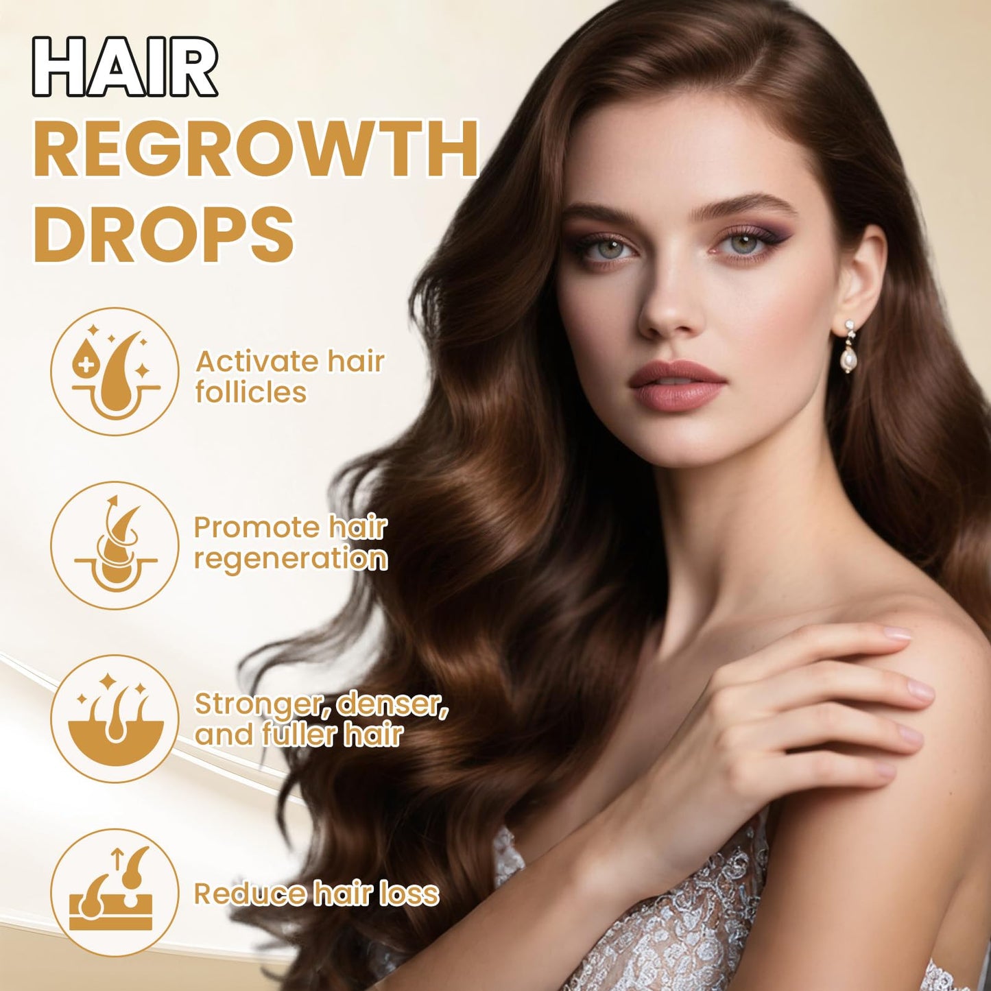 5% Minoxidil for Women Hair Growth Serum Topical Minoxidil Hair Regrowth Thicker Prevent Hair Loss for Thickening Longer Fuller - Medaid International