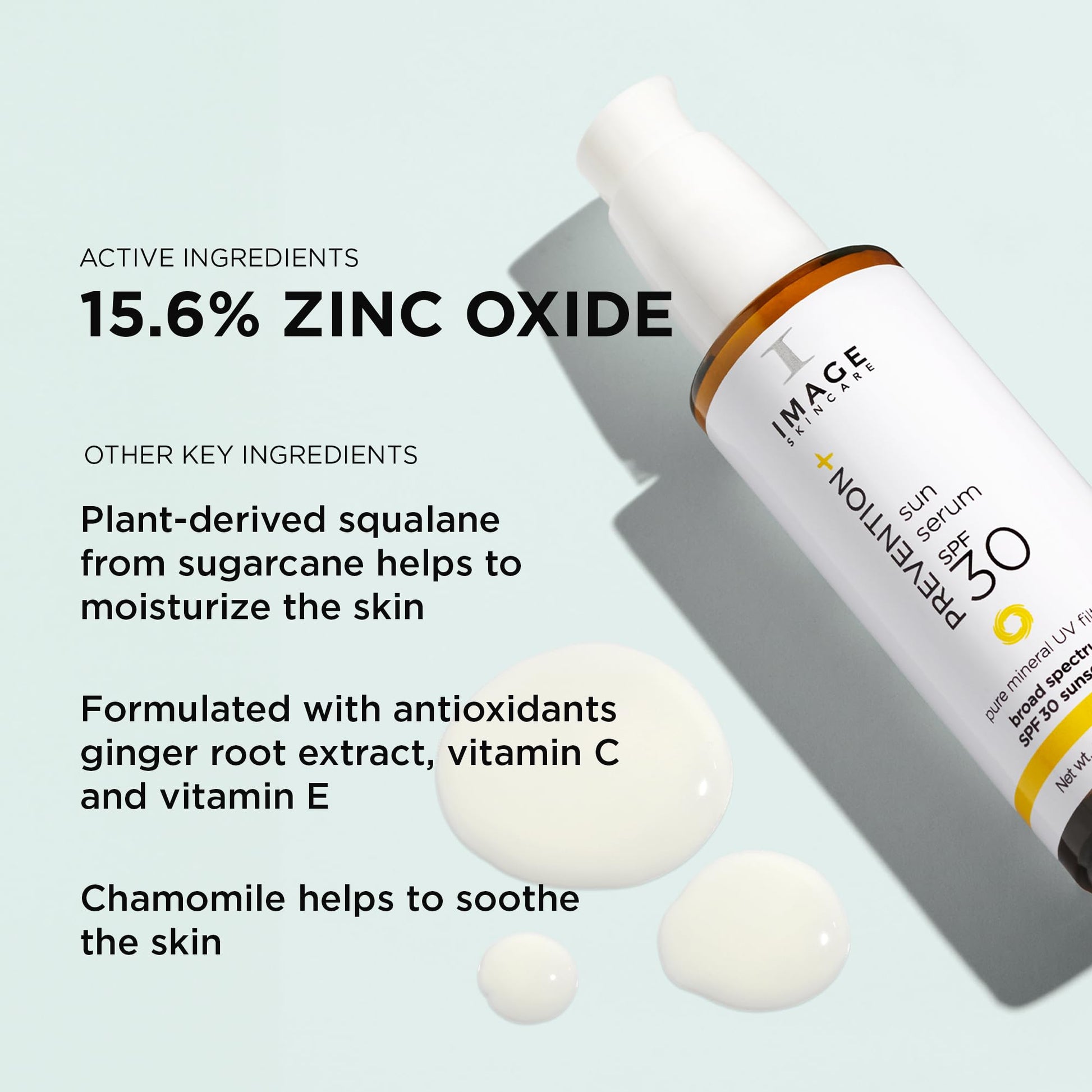 IMAGE Skincare, PREVENTION+ Sun Serum SPF 30 Mineral Sunscreen for Face, Non Comedogenic, Wear Under Makeup, Perfect Travel Size, 1.0 oz - Medaid International