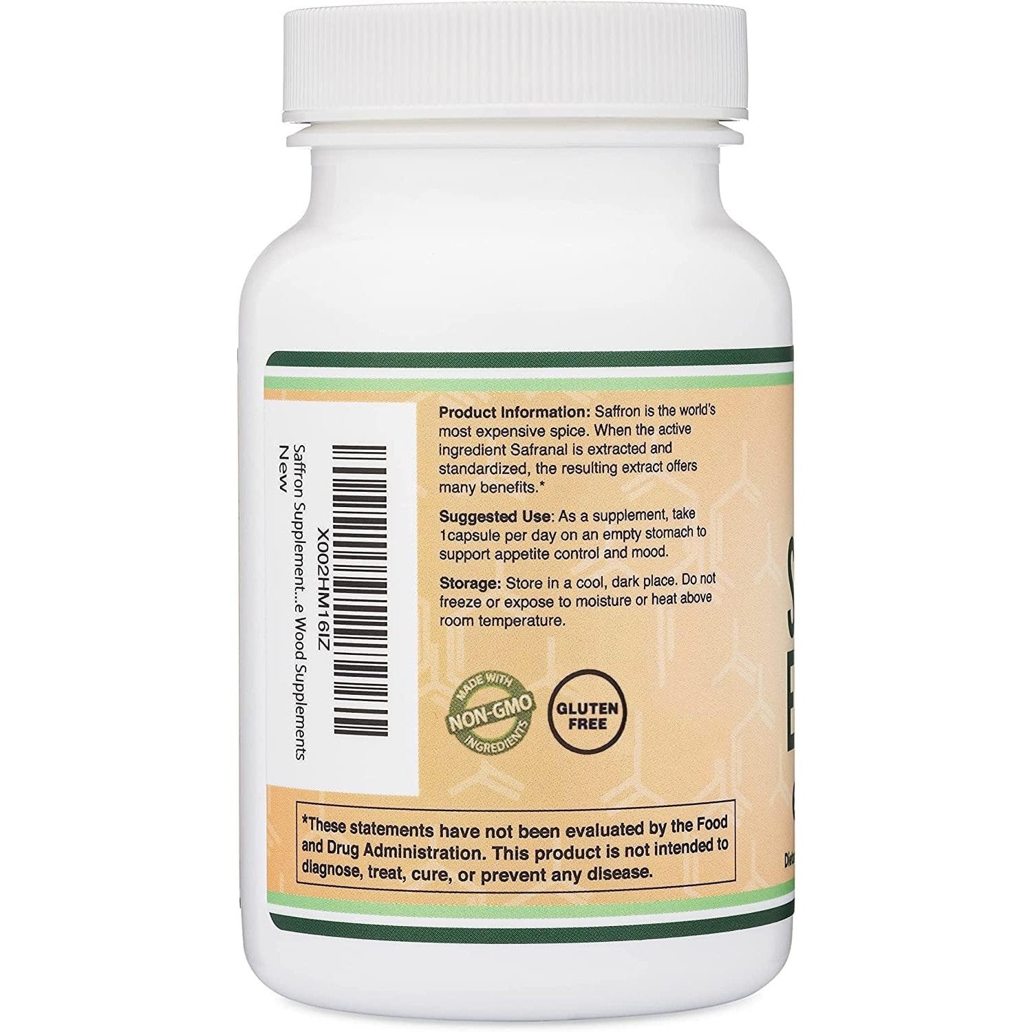 Saffron Supplement for Focus - Saffron Extract 88.5mg Vegan Capsules (210 Count) – Supports Focus and Vision, Including Retina and Lens – Herbal Dietary Supplement by Double Wood - Medaid International