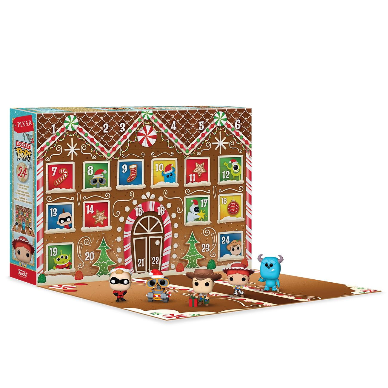Funko Pop! Advent Calendar: Pixar - Disney Pixar - 24 Days of Surprises - Collectible Vinyl Mini Figures - Mystery Box - Gift Idea - Holiday Present for Girls, Boys & Kids - Christmas Countdown - Medaid International