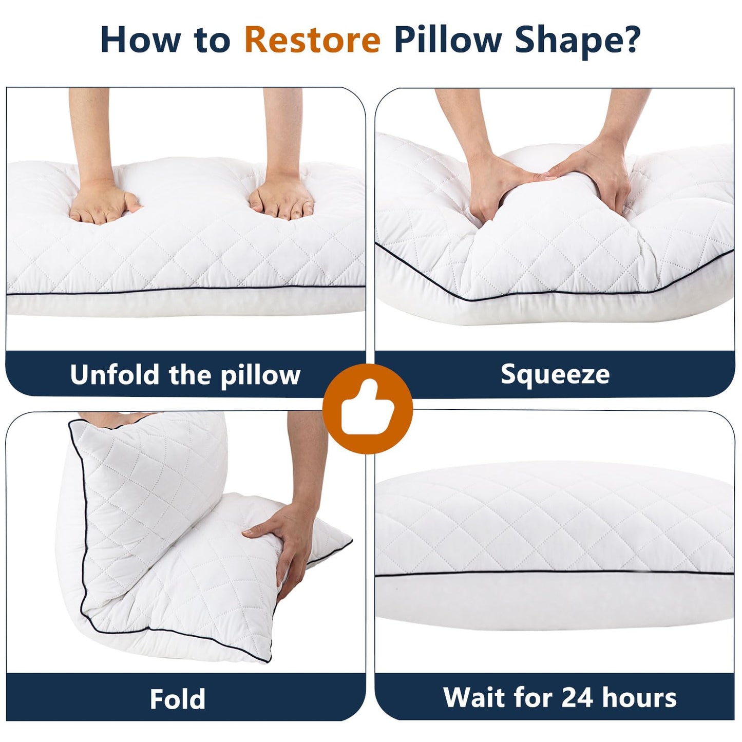 1 MIDDLE ONE Body Pillow, Memory Foam Body Pillows for Adults Sleeping, Long Pillow for Bed, Big Large Firm Full Body Pillow for Side Sleeper, 20x54 Inch, White - Medaid International