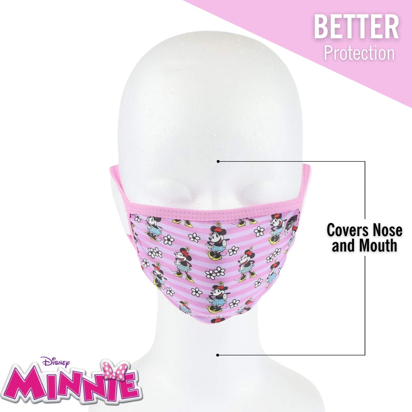 Concept One Kids Purple Minnie Mask, Multi, One Size - Medaid International