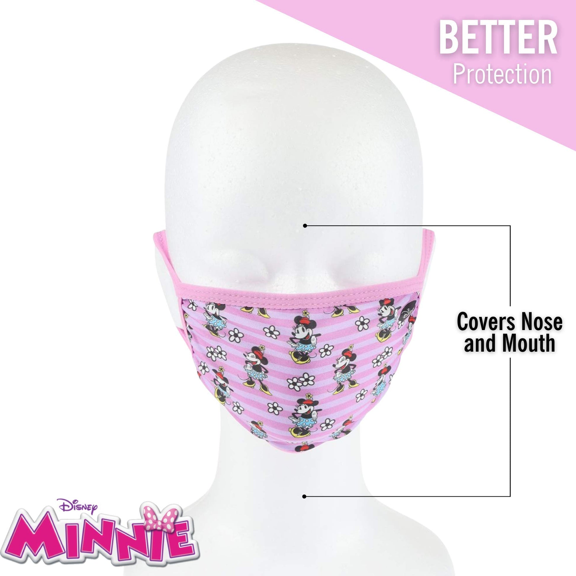 Concept One Kids Purple Minnie Mask, Multi, One Size - Medaid International