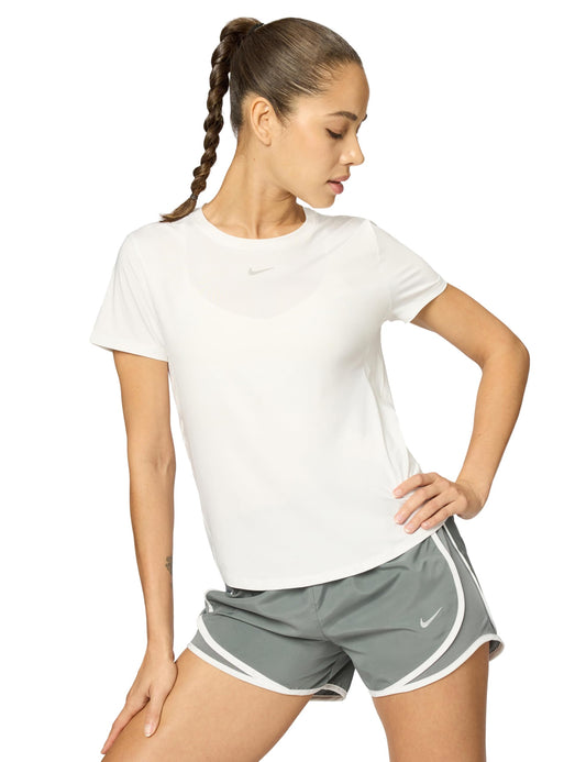 Nike Women's One Classic Dri-Fit Short-Sleeve Top, White, Small - Medaid International