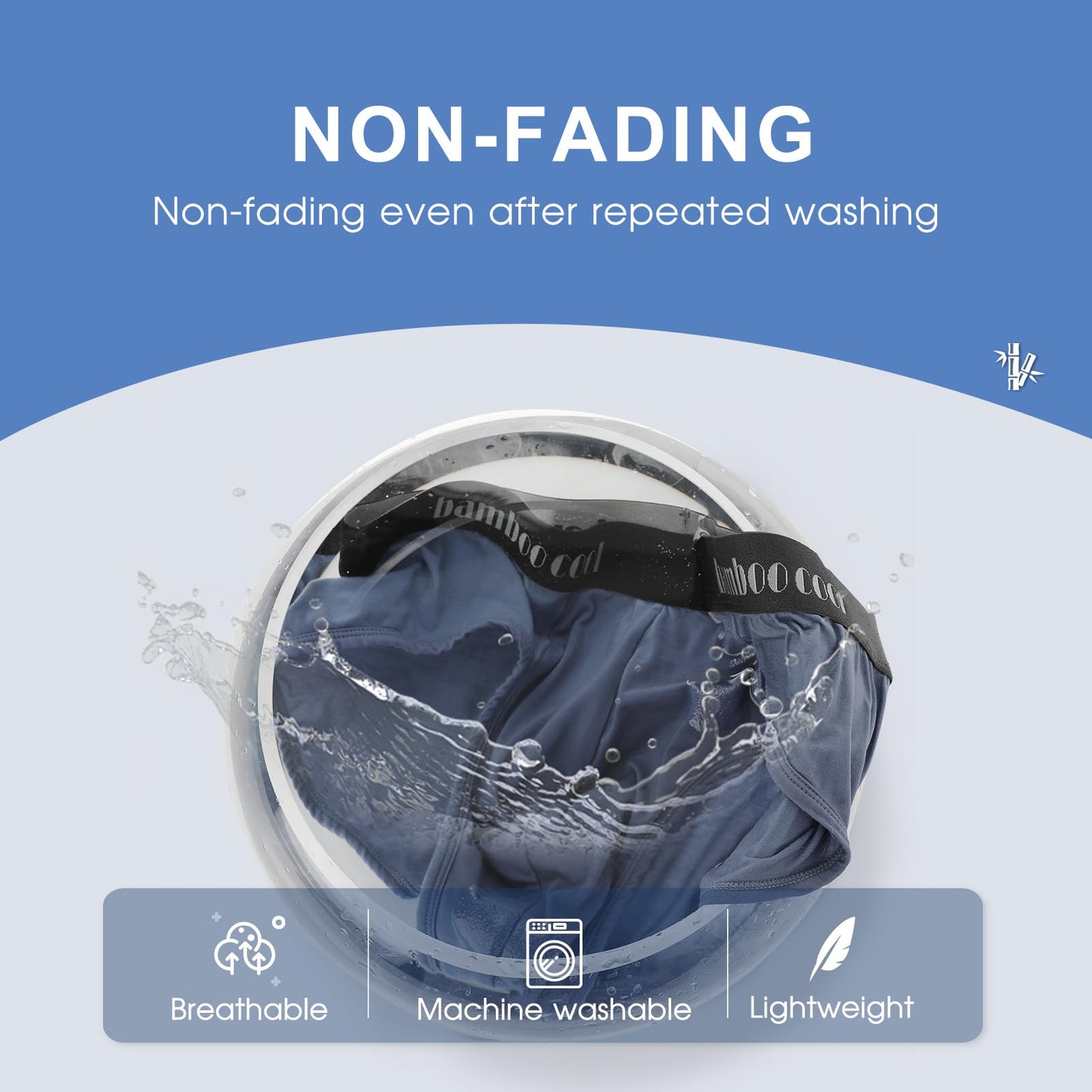 BAMBOO COOL Men's Underwear Briefs Soft Breathable Briefs Underwear Contour Pouch No Fly Men's Briefs - Medaid International