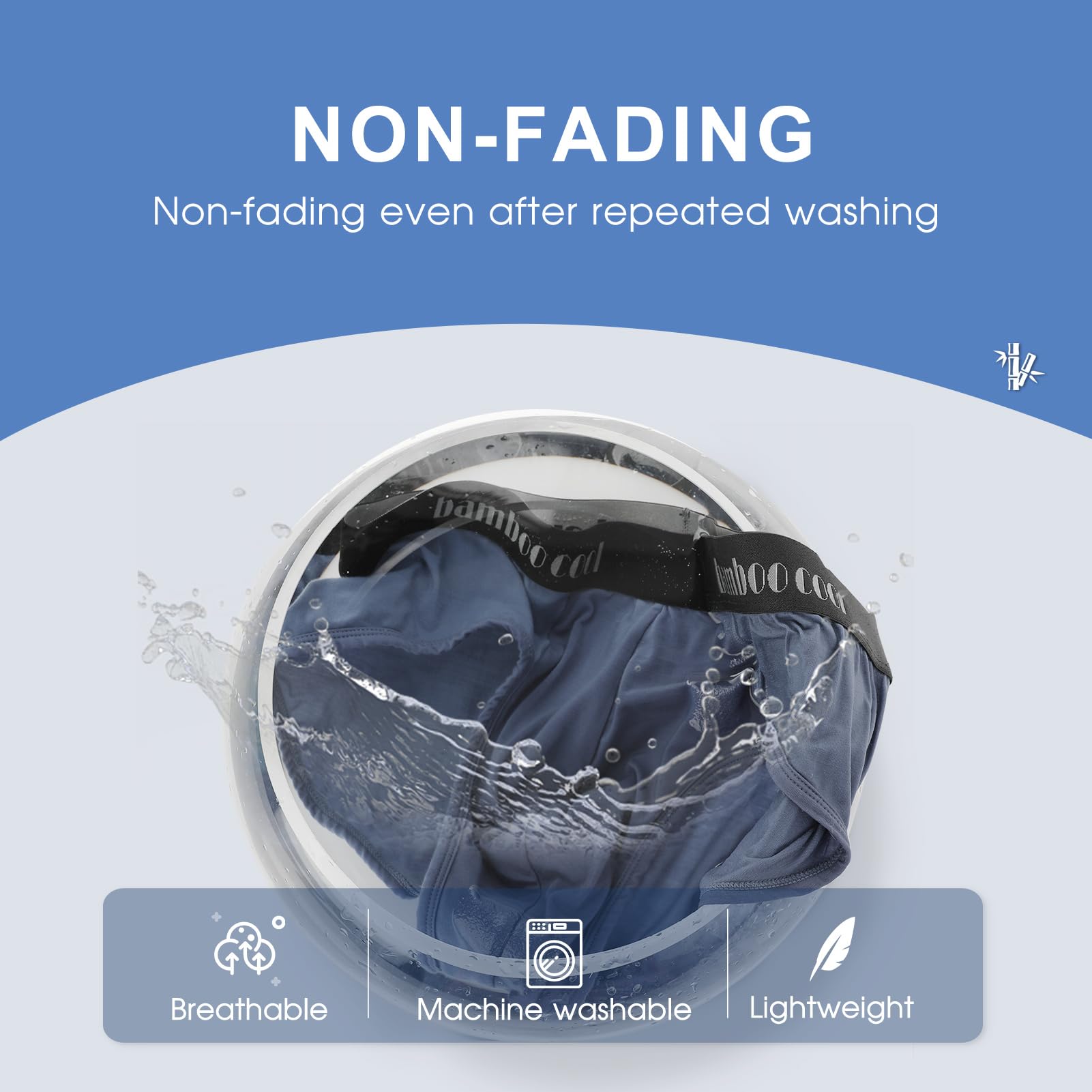 BAMBOO COOL Men's Underwear Briefs Soft Breathable Briefs Underwear Contour Pouch No Fly Men's Briefs - Medaid International