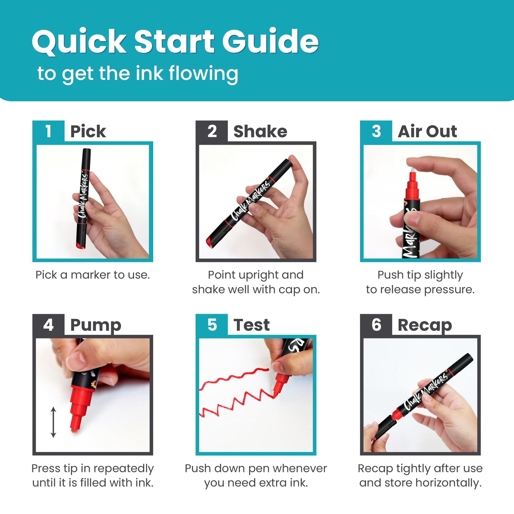 Chalkola Dual Tip Liquid Chalk Markers for Blackboard - (40 Pack, 1mm Fine Tip +5mm Bold) | Wet Erase, Erasable Chalkboard Markers, Chalk Pen for Signs, Car Windows, Wall Calendar, Glass, Board - Medaid International