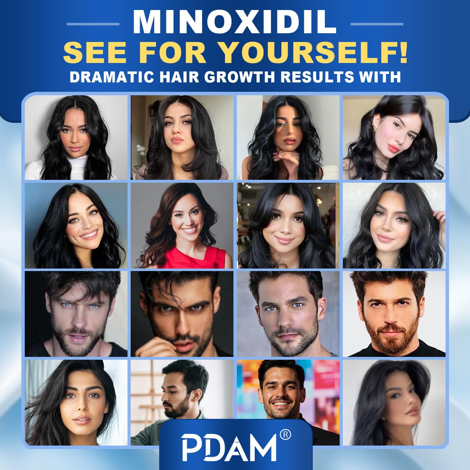 Minoxidil for Men and Women Hair Growth - 5% Minoxidil Hair Growth Serum for Men to Regrow Fuller, Thicker Hair & Beard - Minoxidil for Women Hair Growth- Improves Appearance of Thinning Hair 2 FL OZ - Medaid International