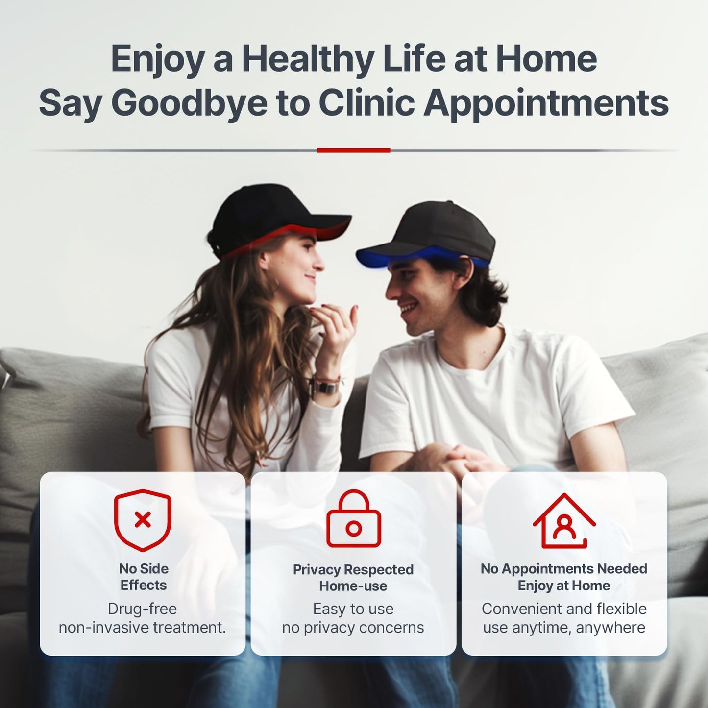 Cordless Red Light Therapy Cap for Hair Growth, Infrared Light Therapy Device to Support Scalp Health & Reduce Hair Loss - Medaid International