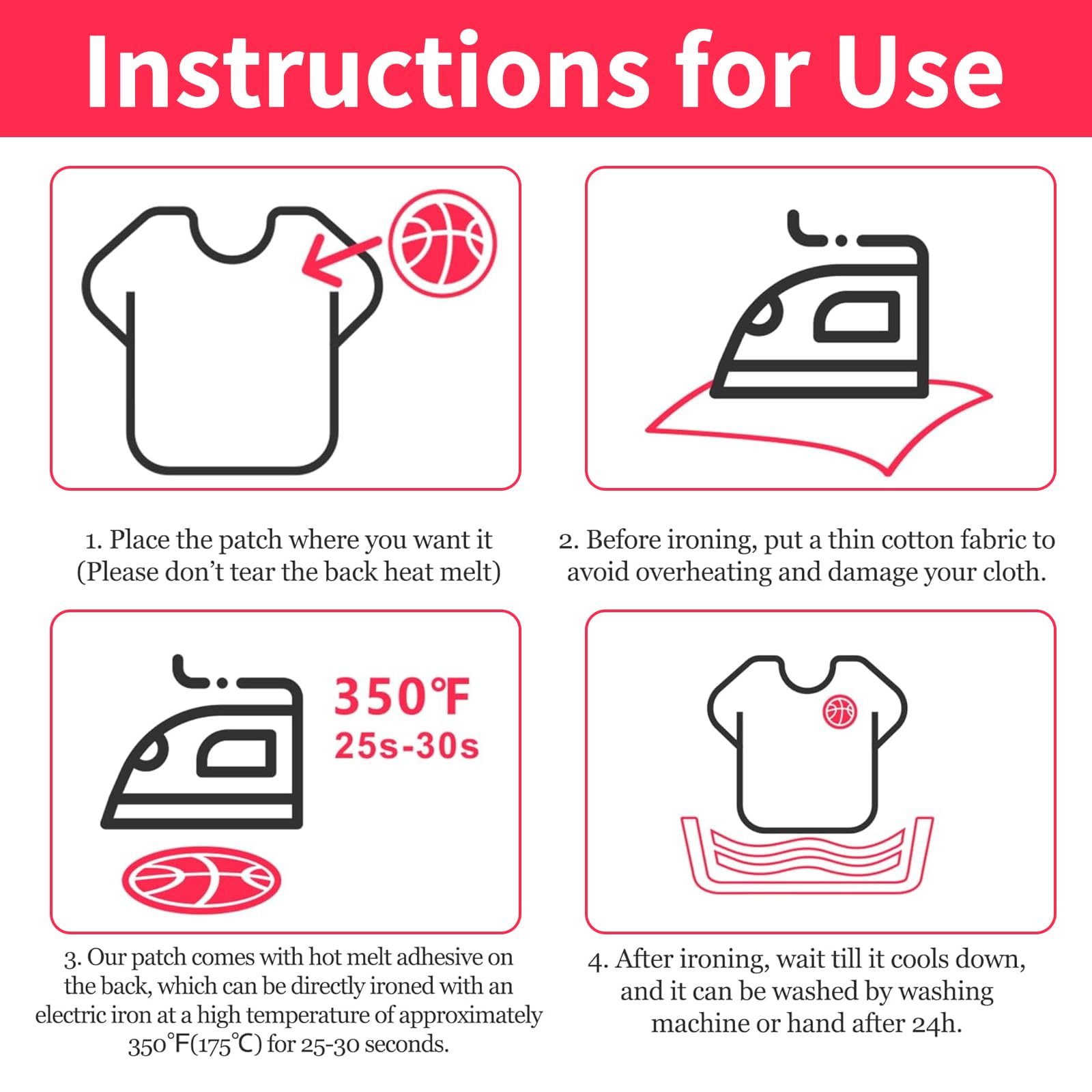 17pcs Positive Affirmations Iron On Patches Embroidered Boho Iron on/Sew on Patch for Clothes, Hats, Jeans, Dress, Backpacks, Etc - Medaid International