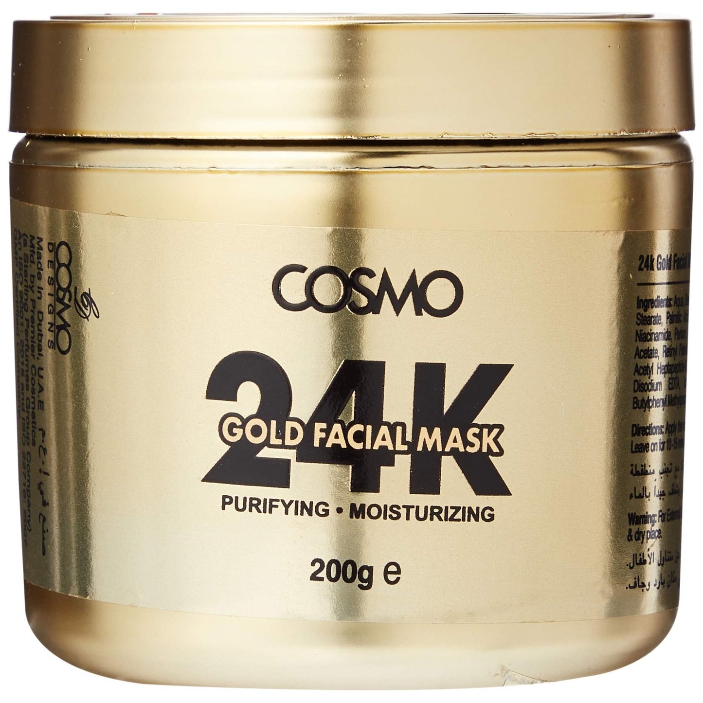 COSMO 24K Gold Facial Mask, 200gm - Medaid International