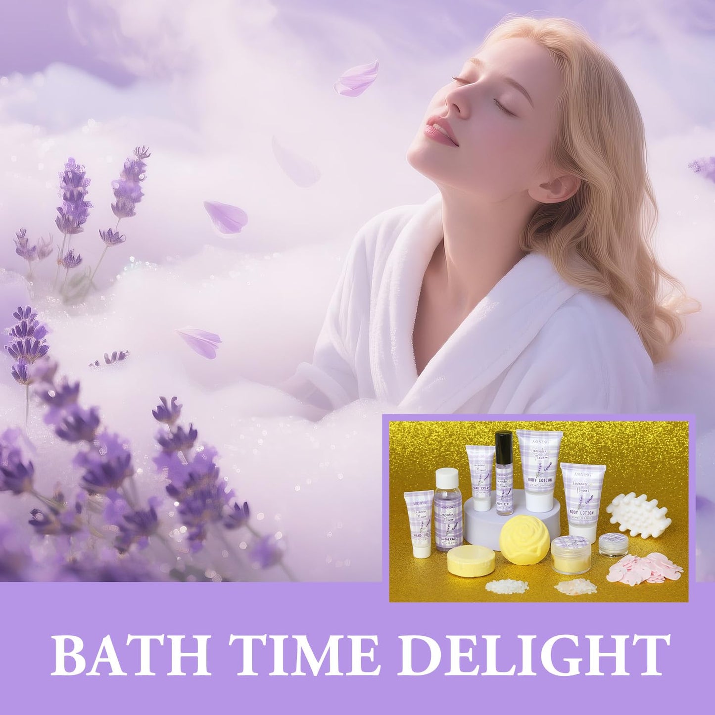 Beauty Advent Calendar 24 Days of Holiday Advent Calendar for Women, Mom, Wife, Her Holiday Gift,Pamper Kit- Unique Lavender Spa Gifts Basket Set Self-Care Spa Set – Body Care Skin Care - Medaid International