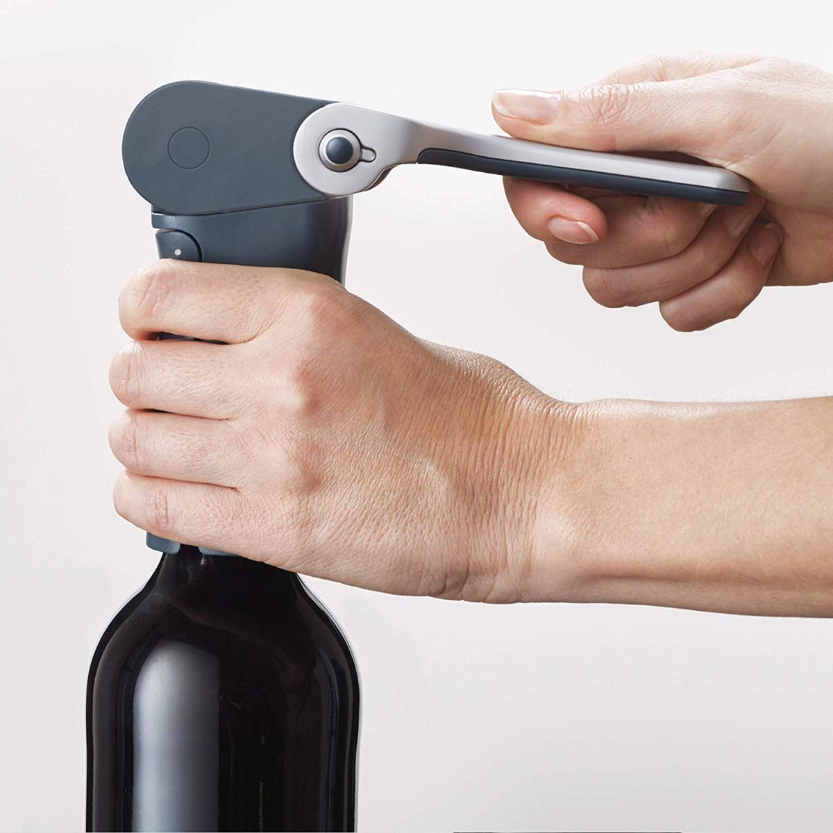 Joseph Joseph BarWise Compact Folding Lever Corkscrew Wine Opener with Foil Cutter, One-size, Blue - Medaid International