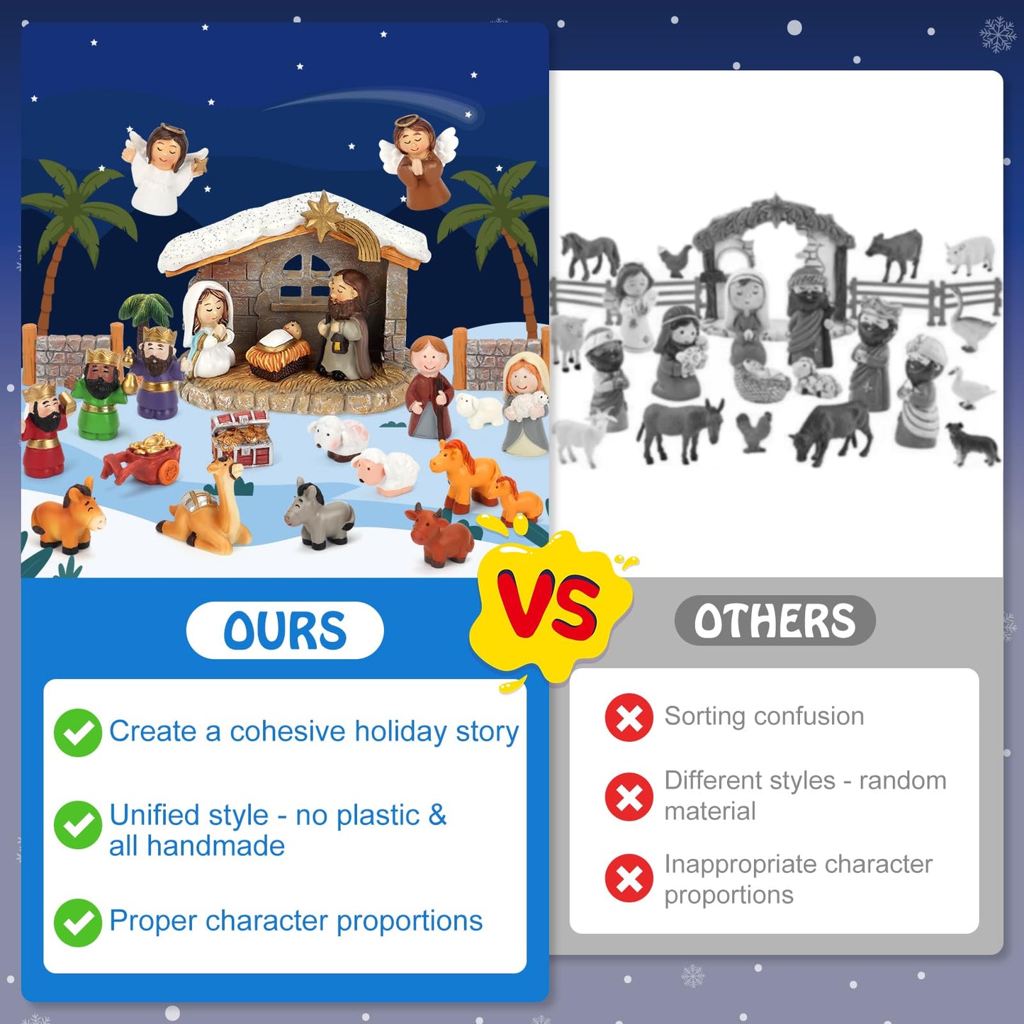 Nativity Advent Calendar 2025 for Kids - 24 Days of Nativity Set for Kids - Toddler Advent Calendar for Boys & Girls - Christmas Countdown Calendar Gifts for Children Ages 1 2 3 4 5+ - Medaid International