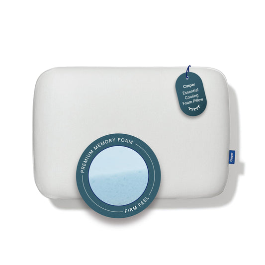 Casper Sleep Standard Foam Pillow – Cooling Memory Foam, Supportive Comfort for Side Sleepers, Breathable & Pressure-Relieving - Medaid International
