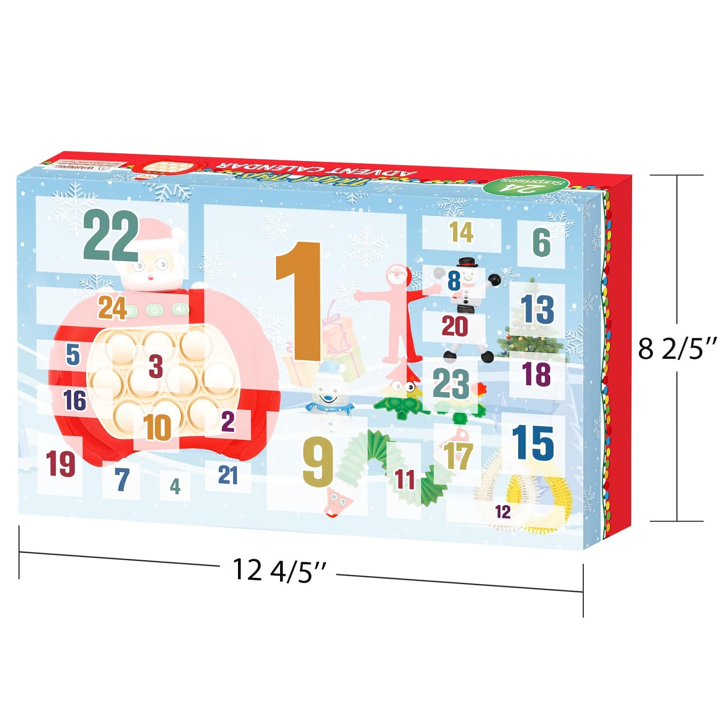 Advent Calendar 2025-24 Days of Surprises Fidget Toys Bulk - Christmas Holiday Countdown Advent Calendars - Sensory Toy Gifts for Toddler Kids Teens Girls Age 4 5 6 7 8 9 10 11 12 Year Old Classroom - Medaid International