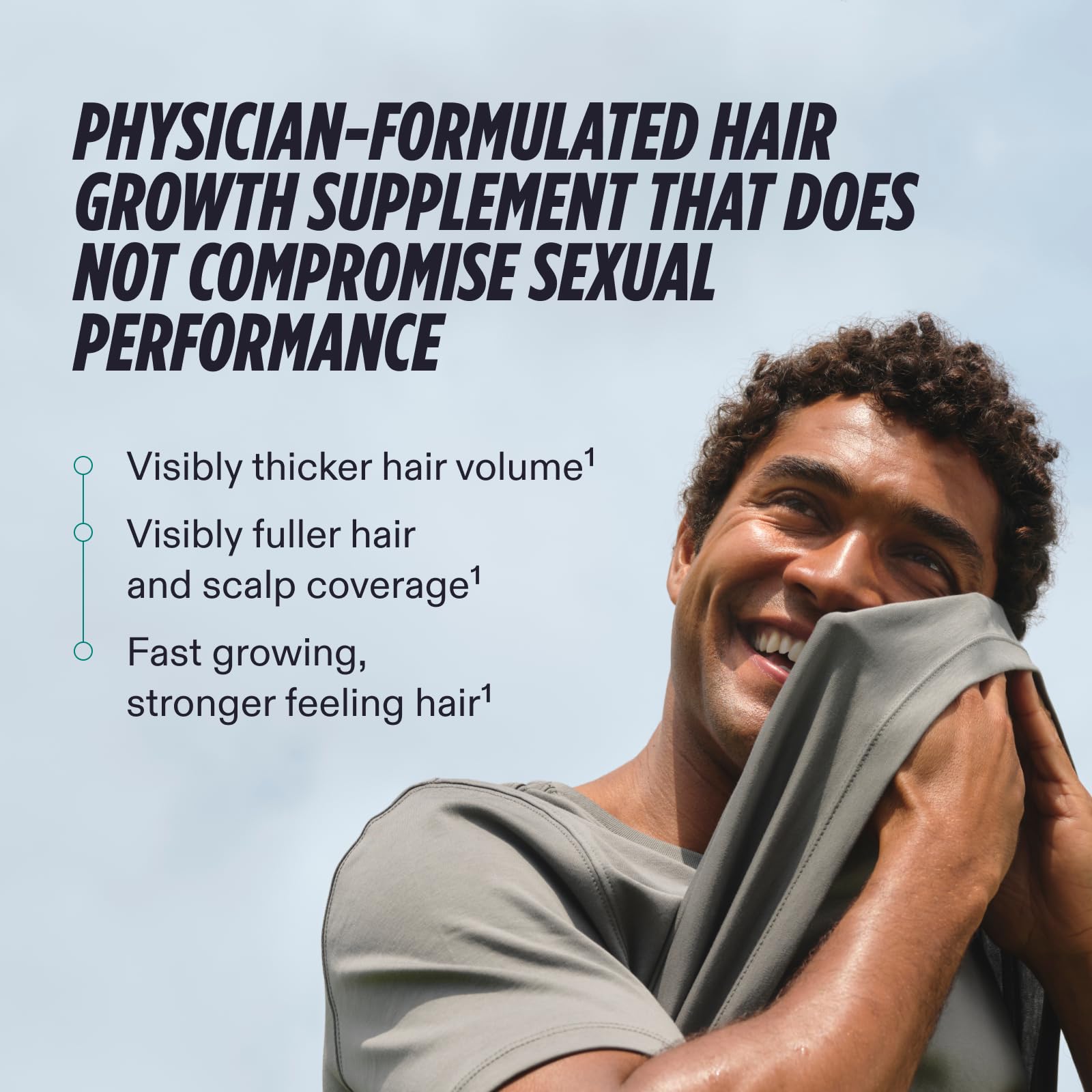 Nutrafol Men's Hair Growth Supplements, Clinically Tested for Visibly Thicker Hair and Scalp Coverage, Dermatologist Recommended - 1 Month Supply - Medaid International