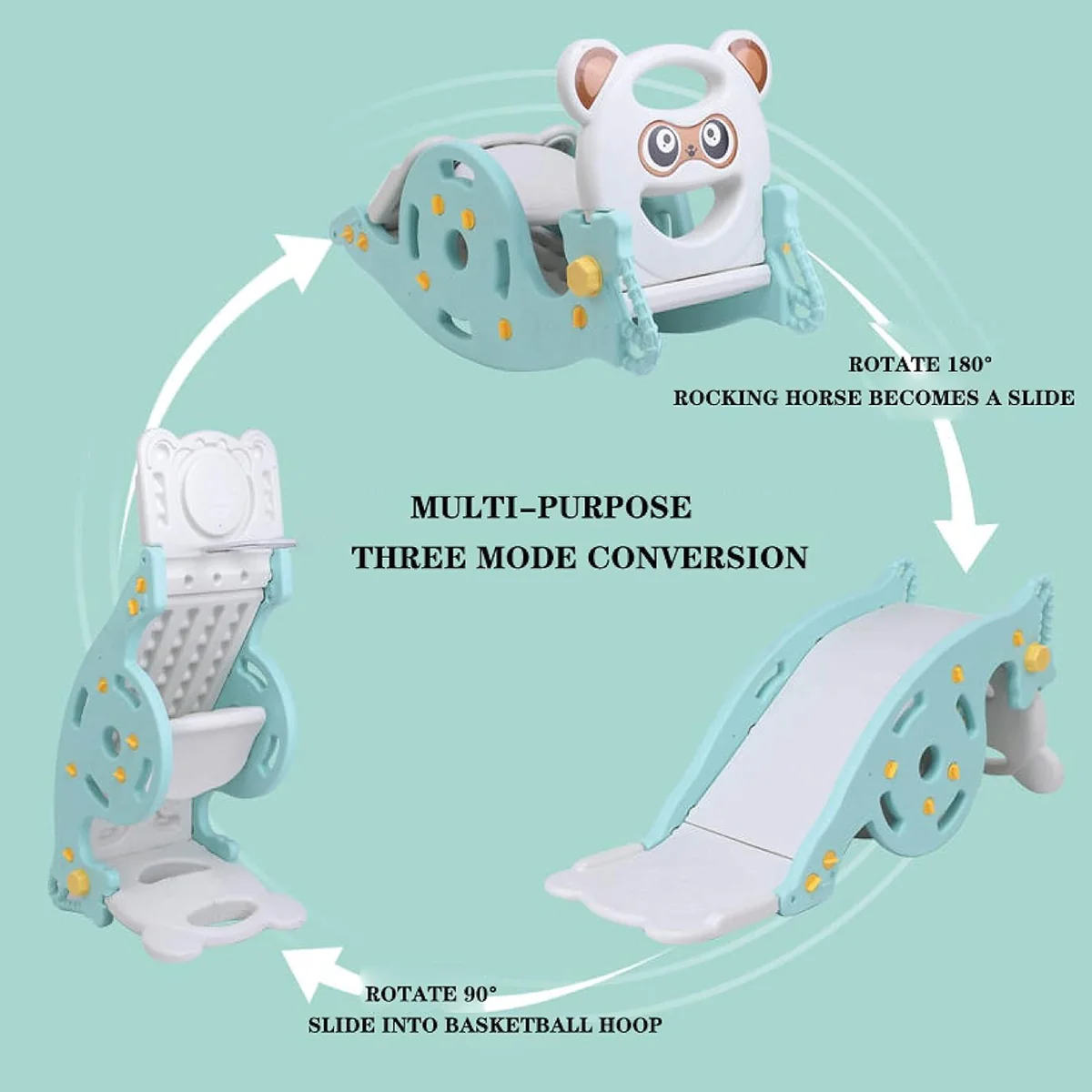 3-in-1 Basketball Slide Playset - Medaid International