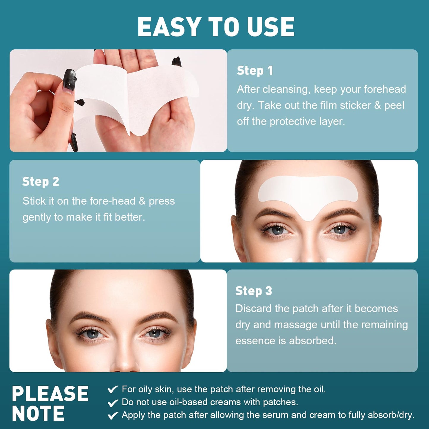 YHOVID 28 Pcs Forehead Wrinkle Patches - Anti Wrinkle Facial Patches with Collagen and Vitamin E for Face Overnight to Smoothing Fine Frown Lines & Wrinkles Treatment - Medaid International